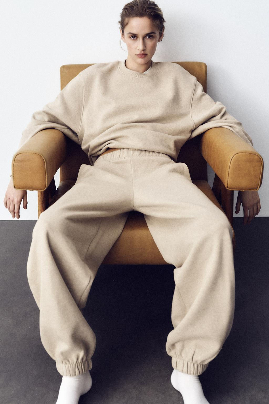 BALLOON CROPPED SWEATSHIRT - Zara фото 4