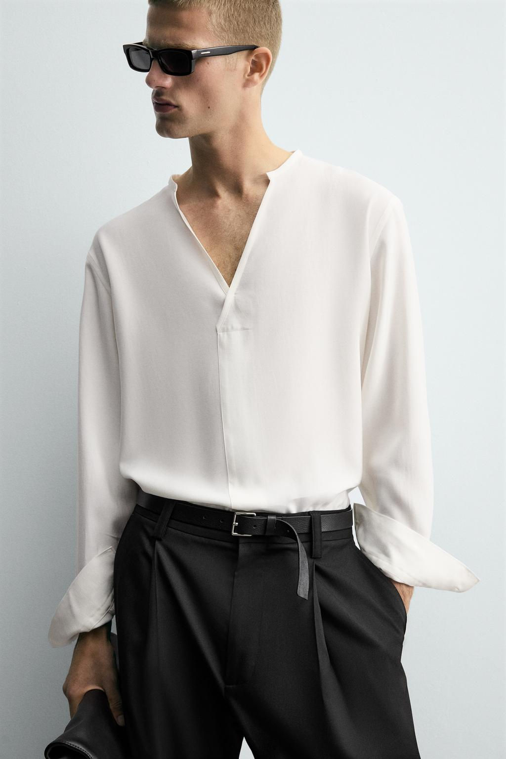 FLOWING RELAXED FIT SHIRT - Zara фото 5
