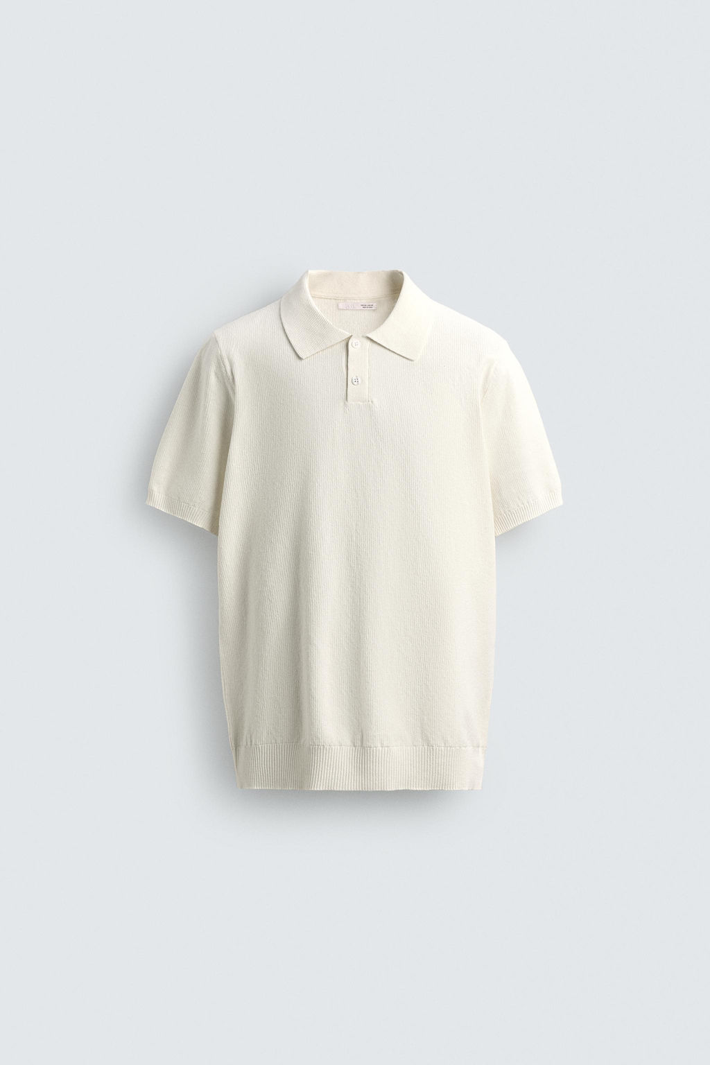 POLO PUNTO REGULAR FIT ESTRUCTURA / Blanco - Zara фото 8