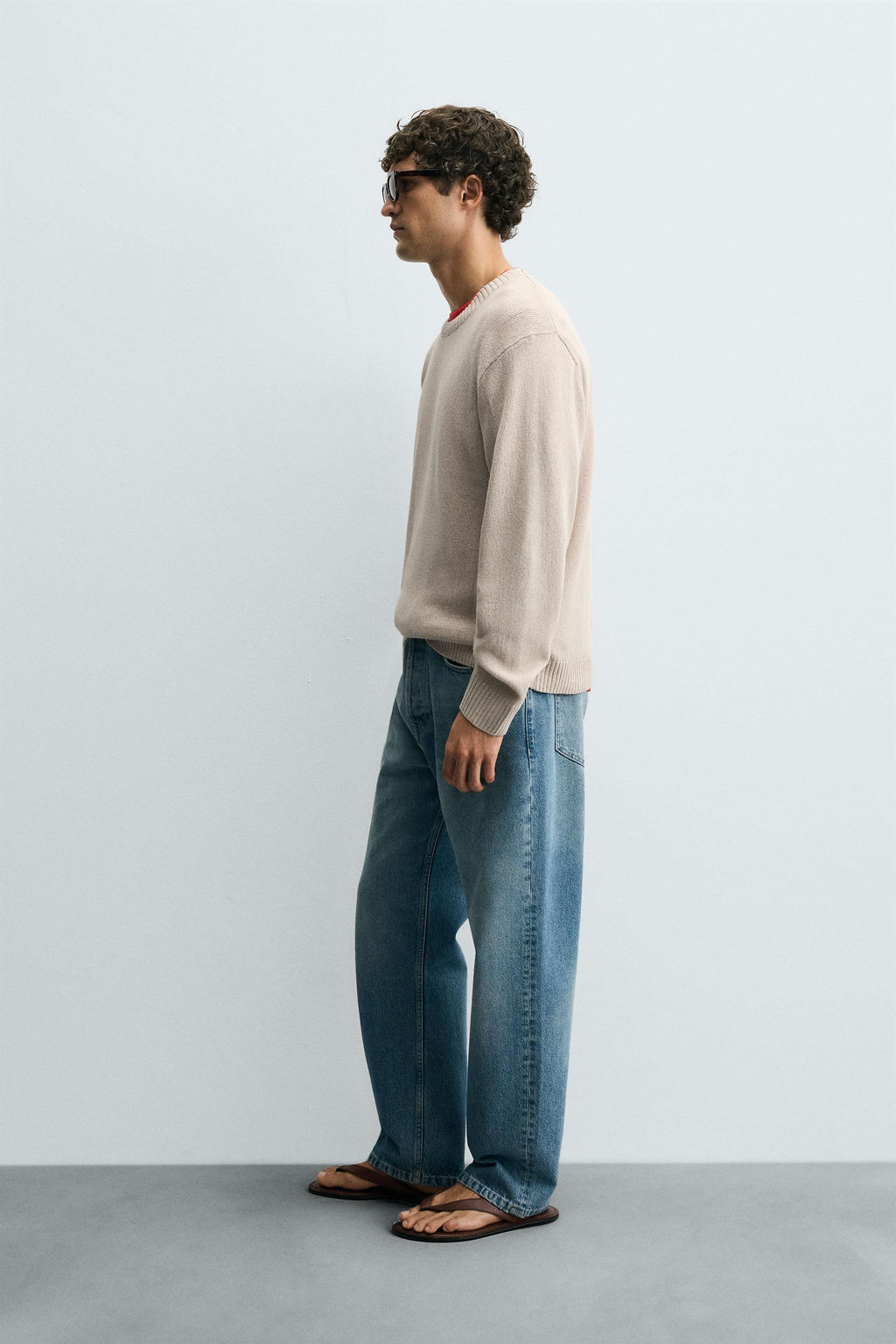 TEXTURED RELAXED FIT SWEATER - Zara фото 4