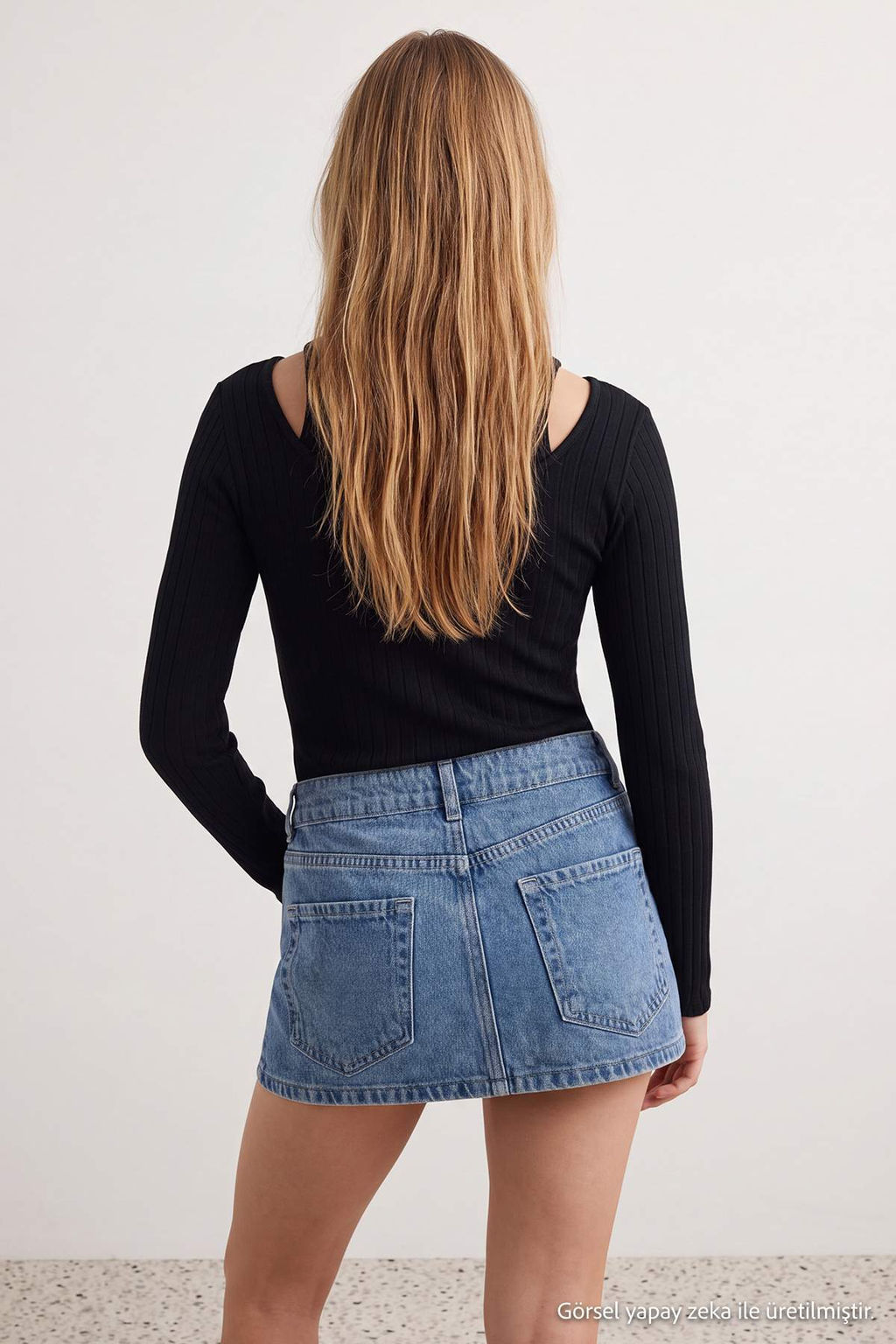 Mavi D___k Bel S_per Mini Denim _ort Etek TWOAW27SR00034