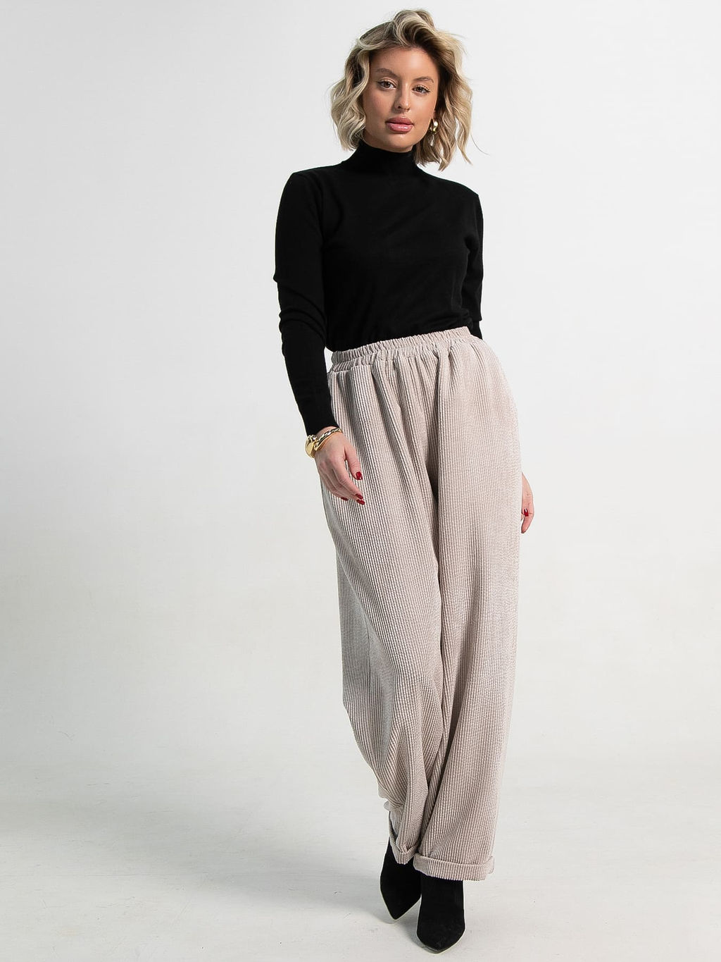 Брюки Городской ритм (молочные) Б15262-9М