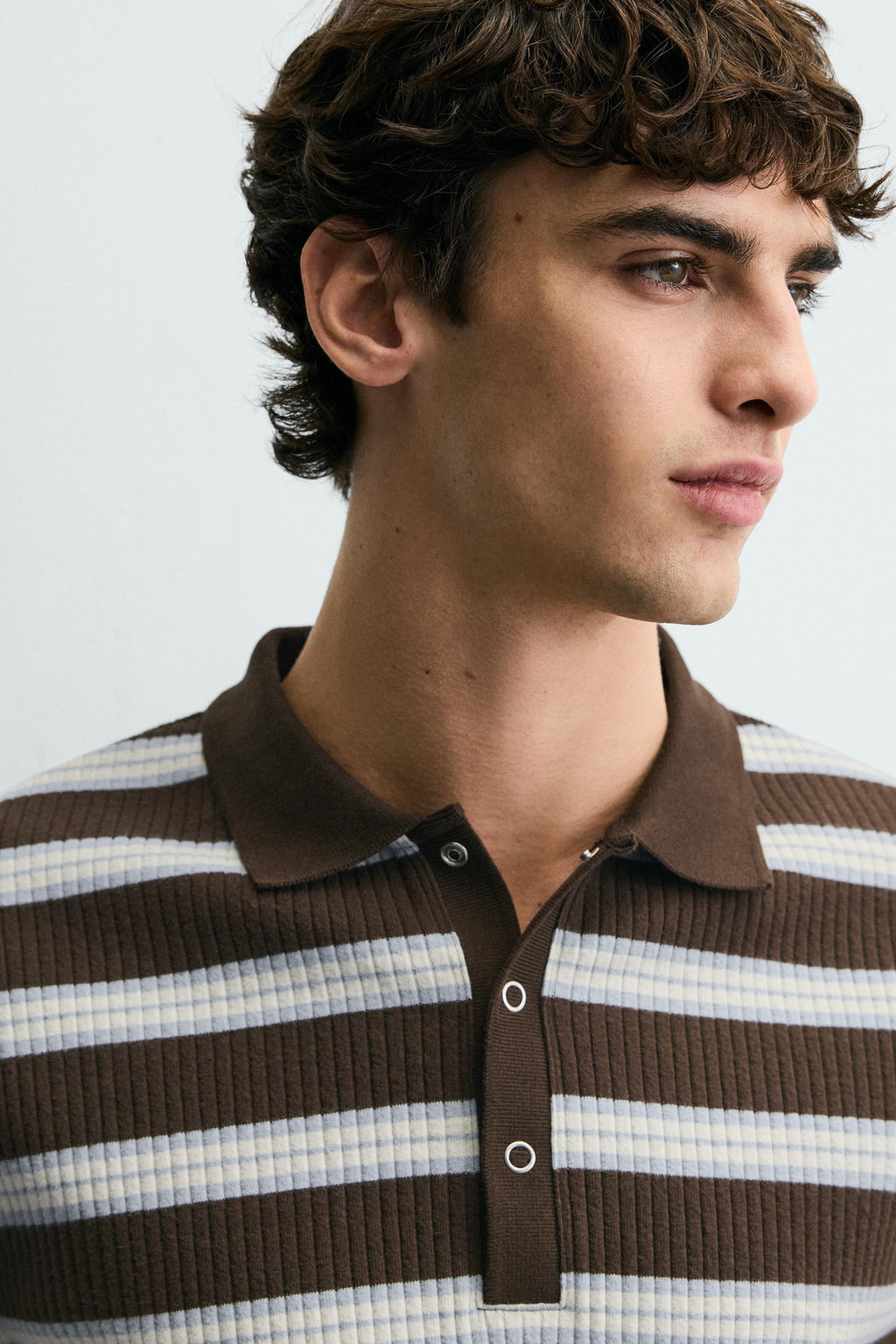 VERTICAL TEXTURED POLO SHIRT - Zara фото 14