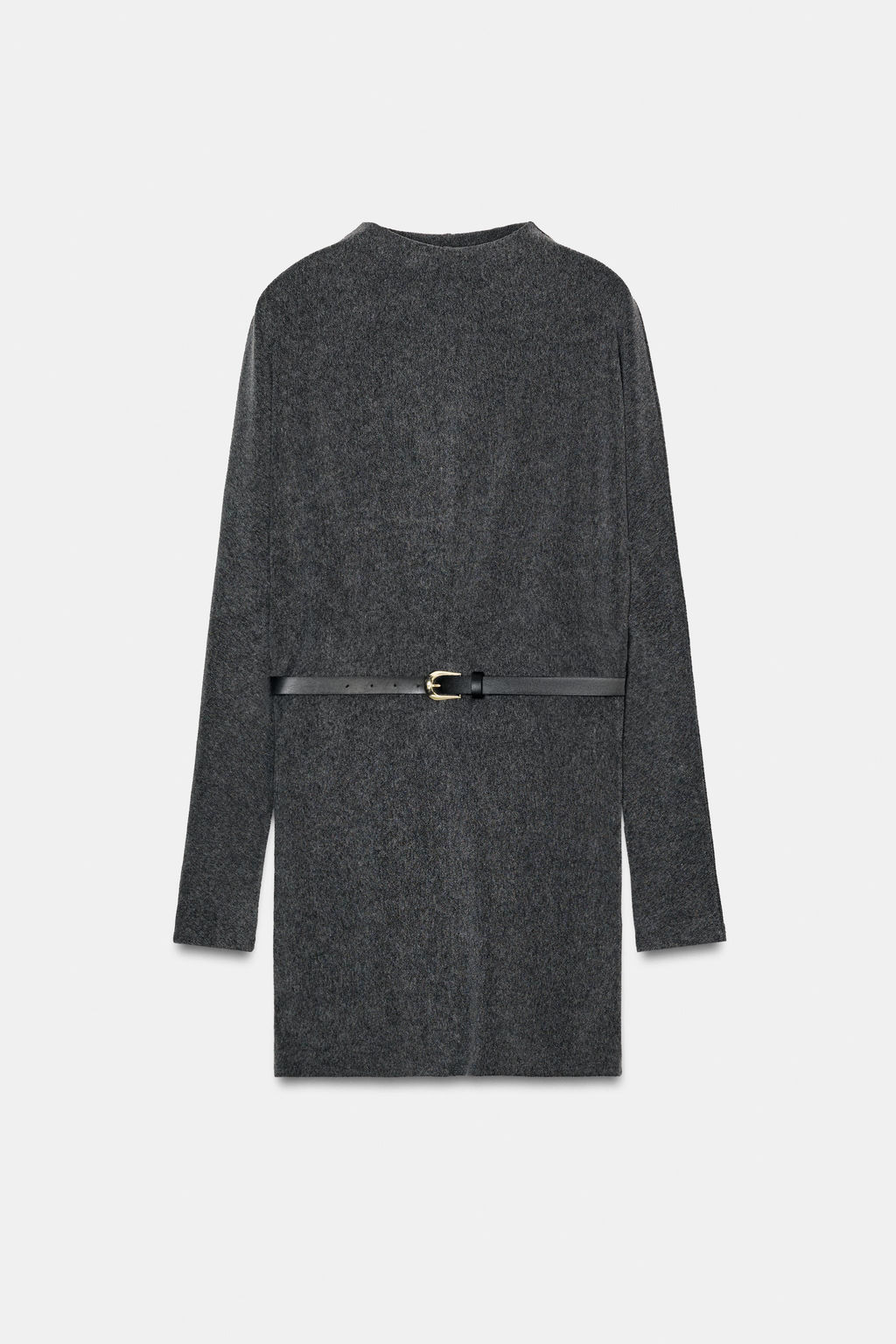 VESTIDO SOFT CINTUR?N / Gris antracita - Zara фото 8