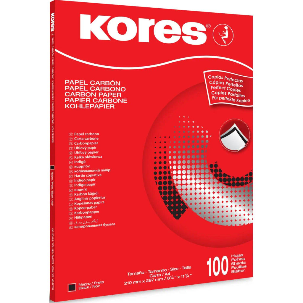 Бумага копировальная черная KORES 1200 пачка 100л. '7528492  фото 2