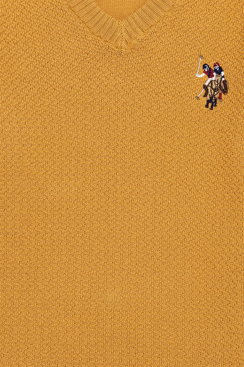 Boy Saffron V - Neck Knitwear Sweater Basic - U.s. polo assn фото 8