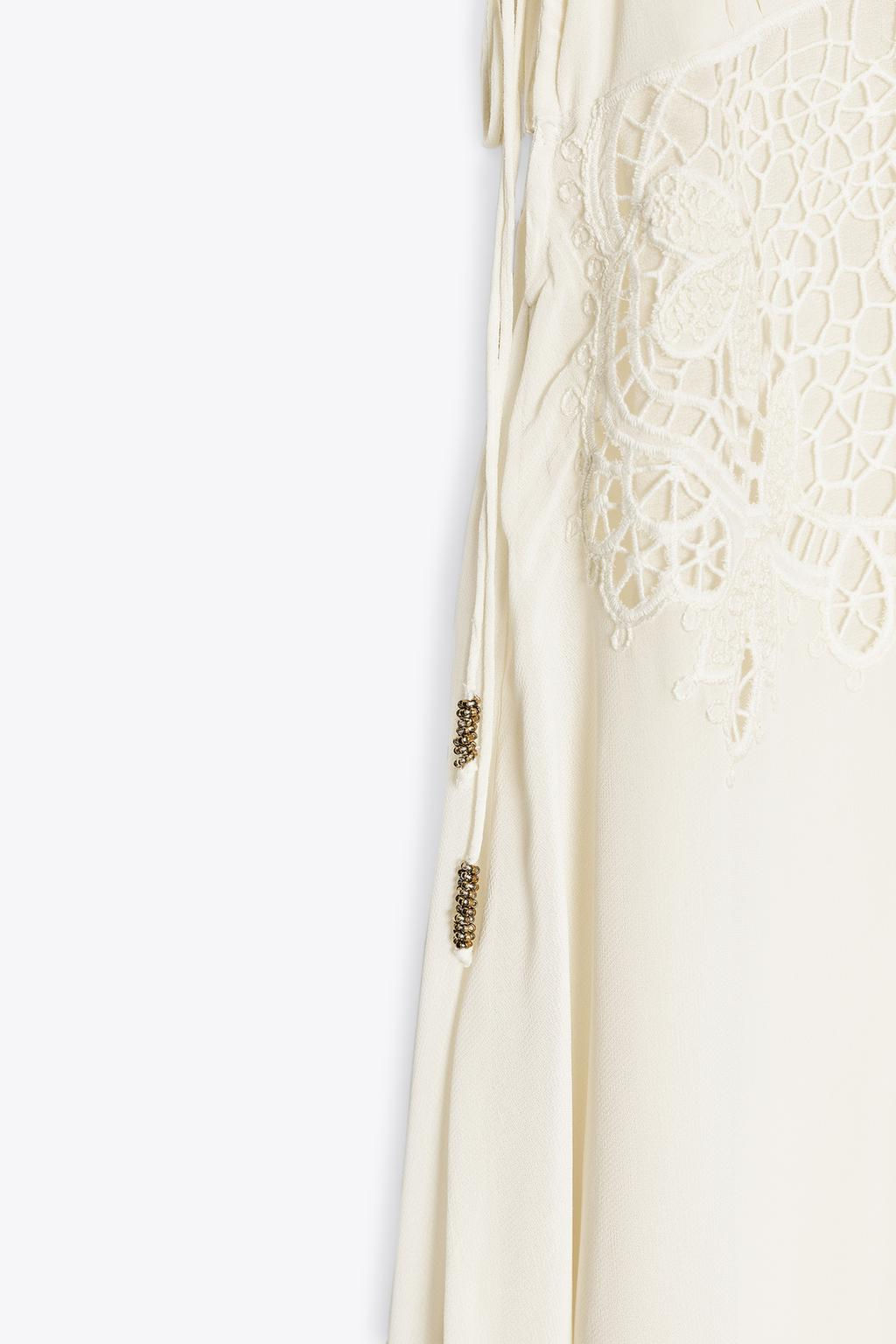 ZW COLLECTION ASYMMETRIC CROCHET DRESS - Zara фото 8