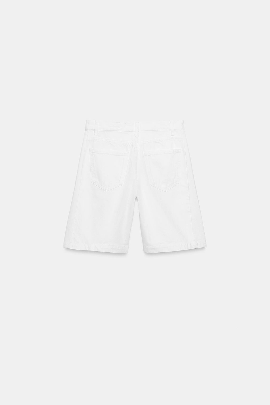 BERMUDA DENIM RELAXED TIRO MEDIO ZW COLLECTION / Blanco - Zara фото 7