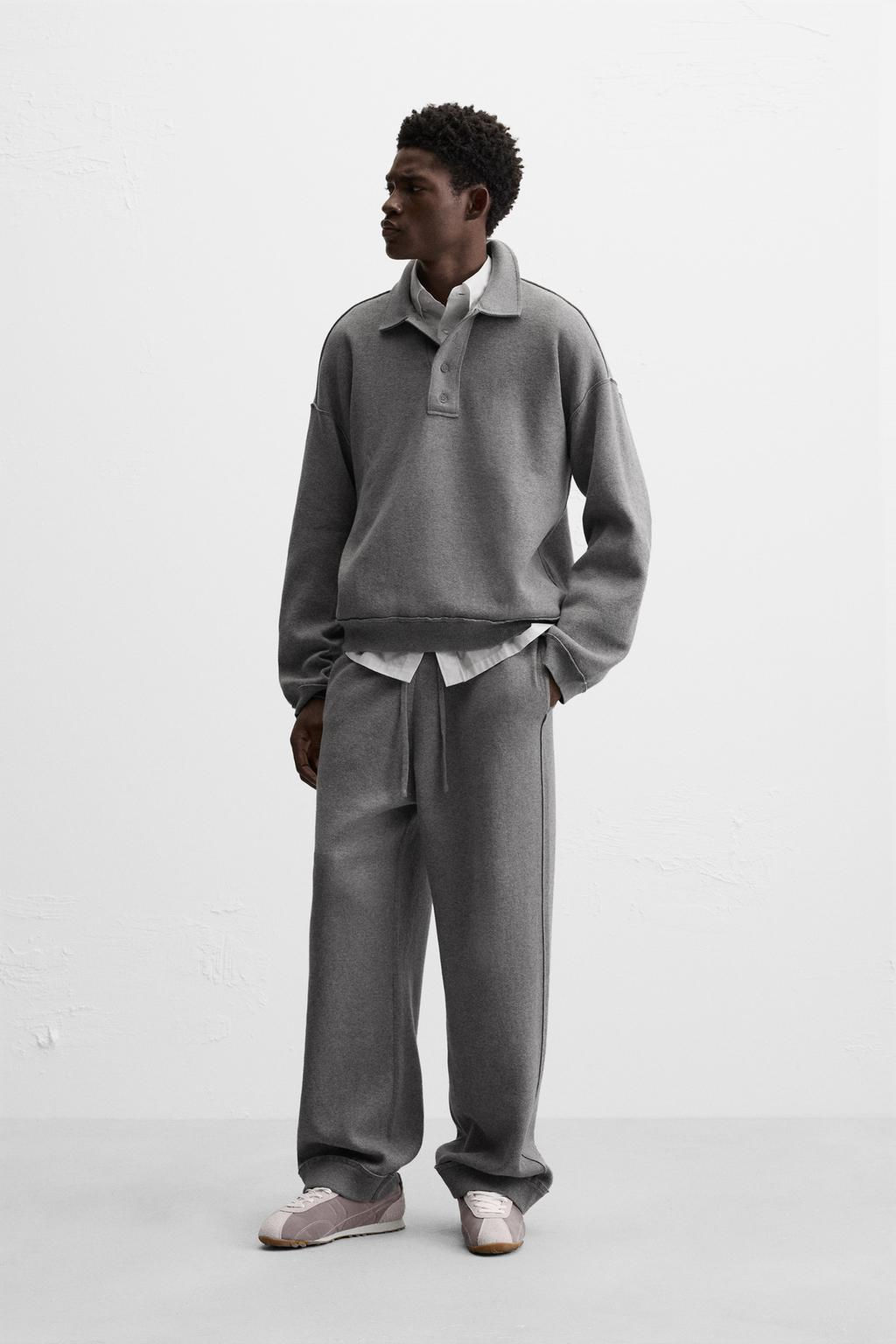 STITCH DETAIL JOGGER TROUSERS