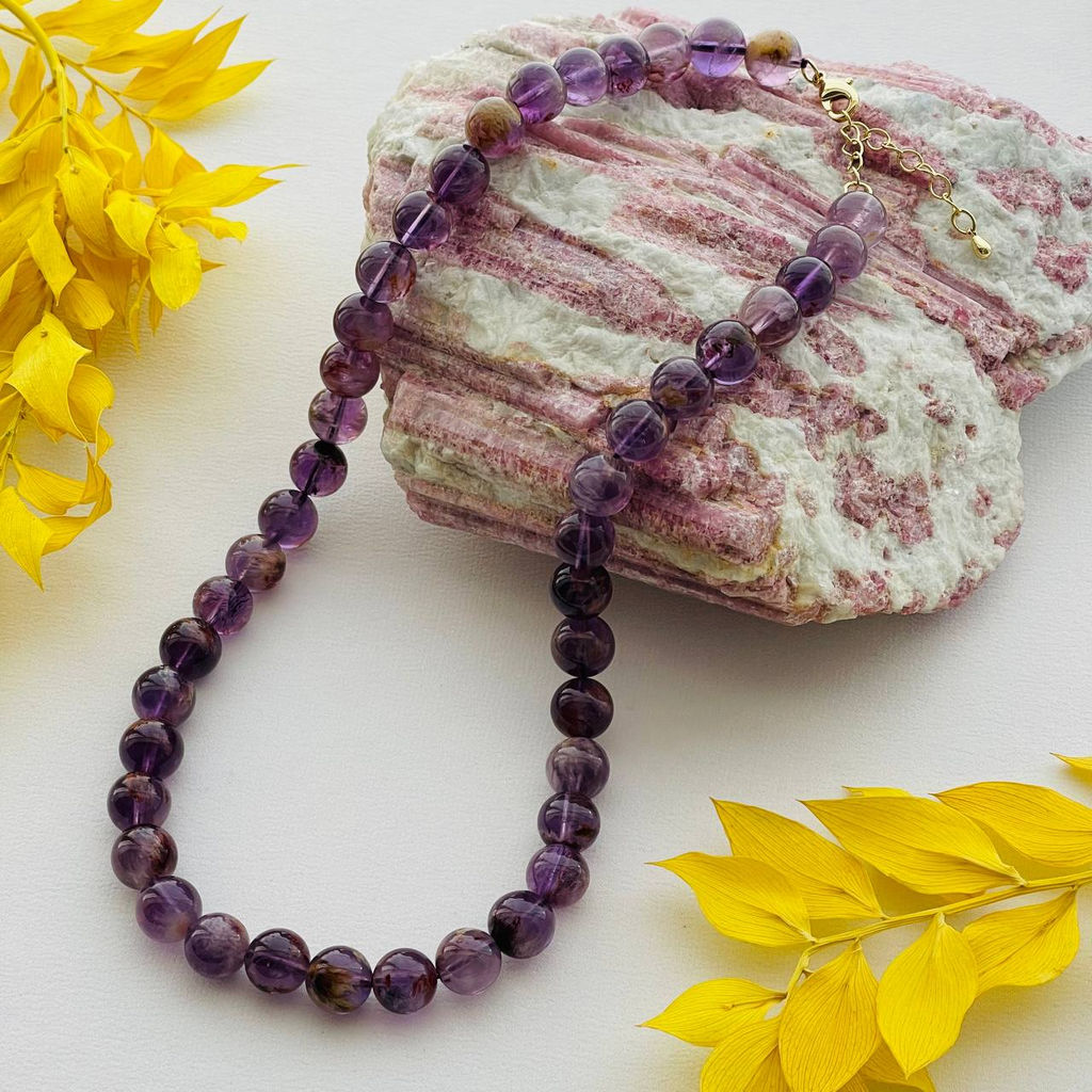 Бусы из Ауралита "Канадский Аметист" 46 см +