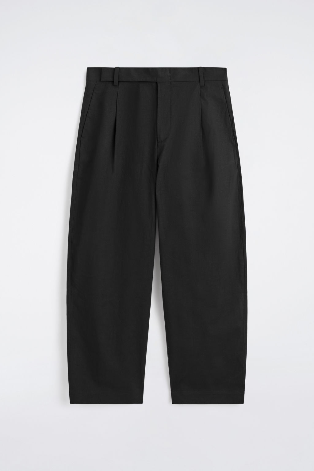 PANTAL?N BARREL LEG RELAXED FIT DE ALGOD?N Y LINO - H&m фото 2