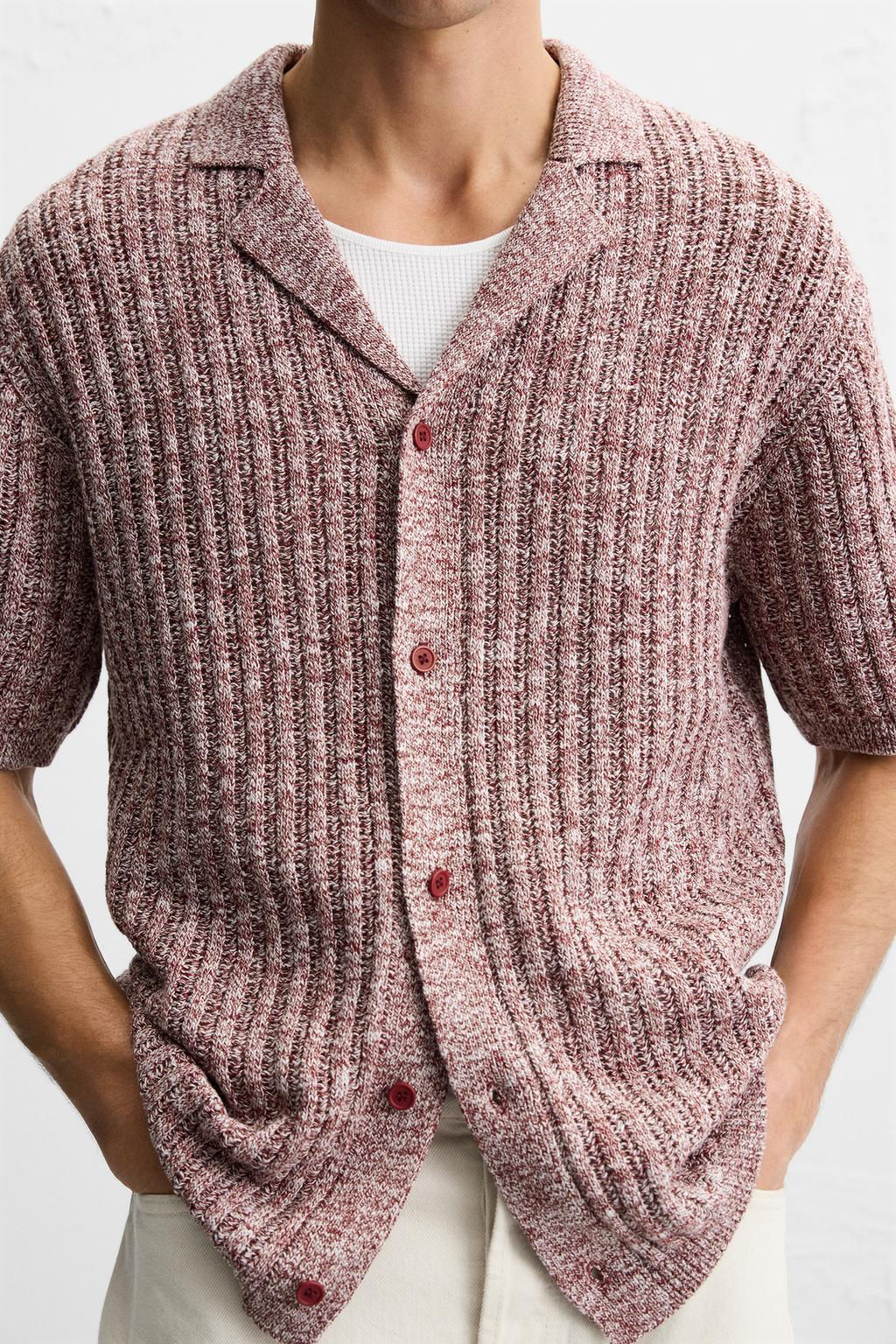 CONTRAST KNIT SHIRT - Zara фото 6