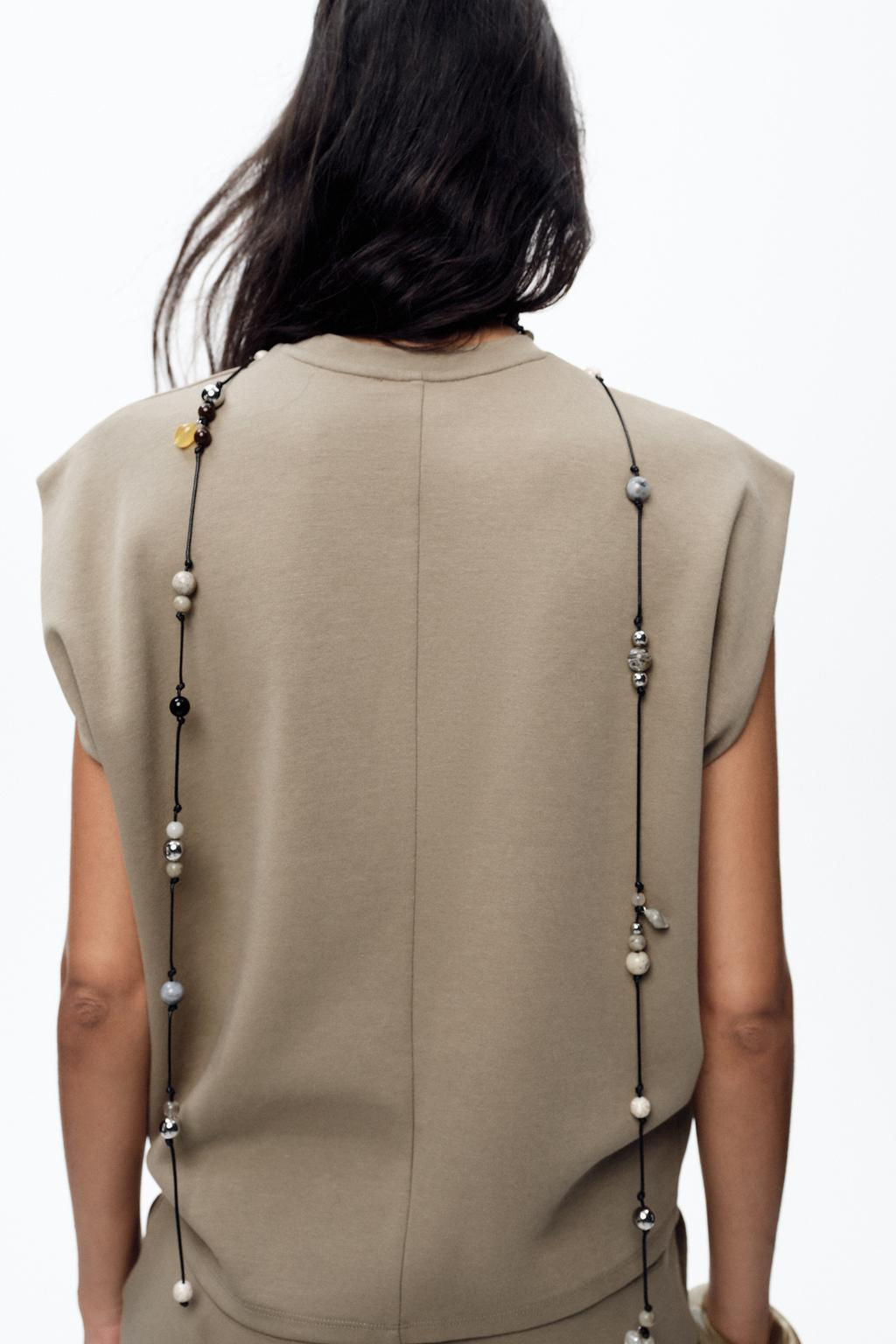 WASHED INTERLOCK T-SHIRT - Zara фото 5