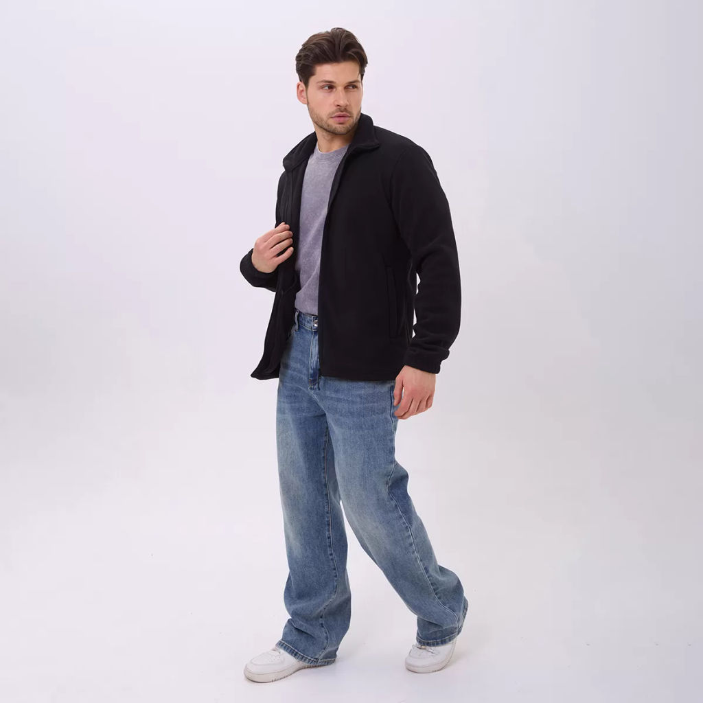 RODOS Толстовка на молнии мужская флис М-321 Синий  фото 32