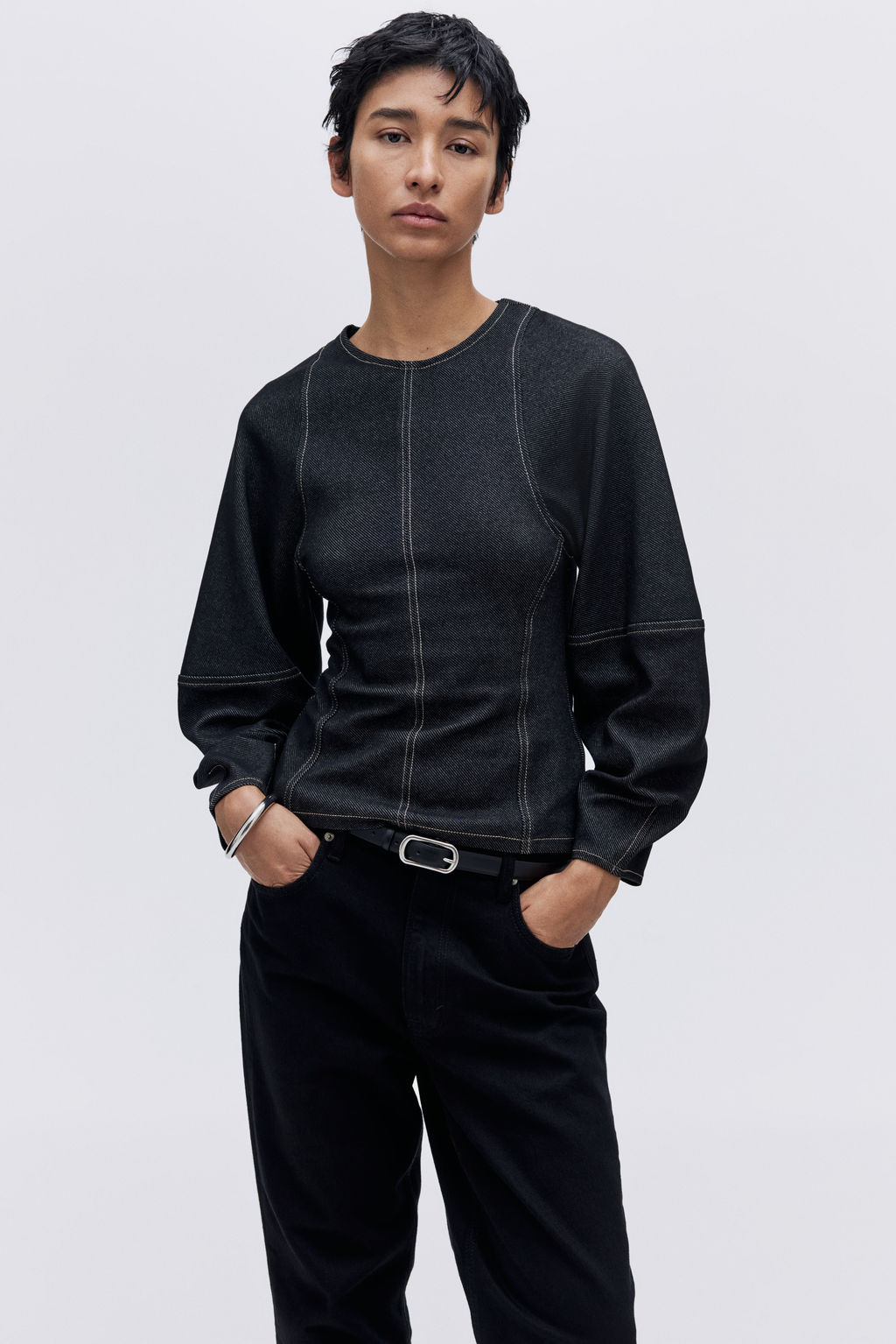 Top efecto denim - H&m фото 5