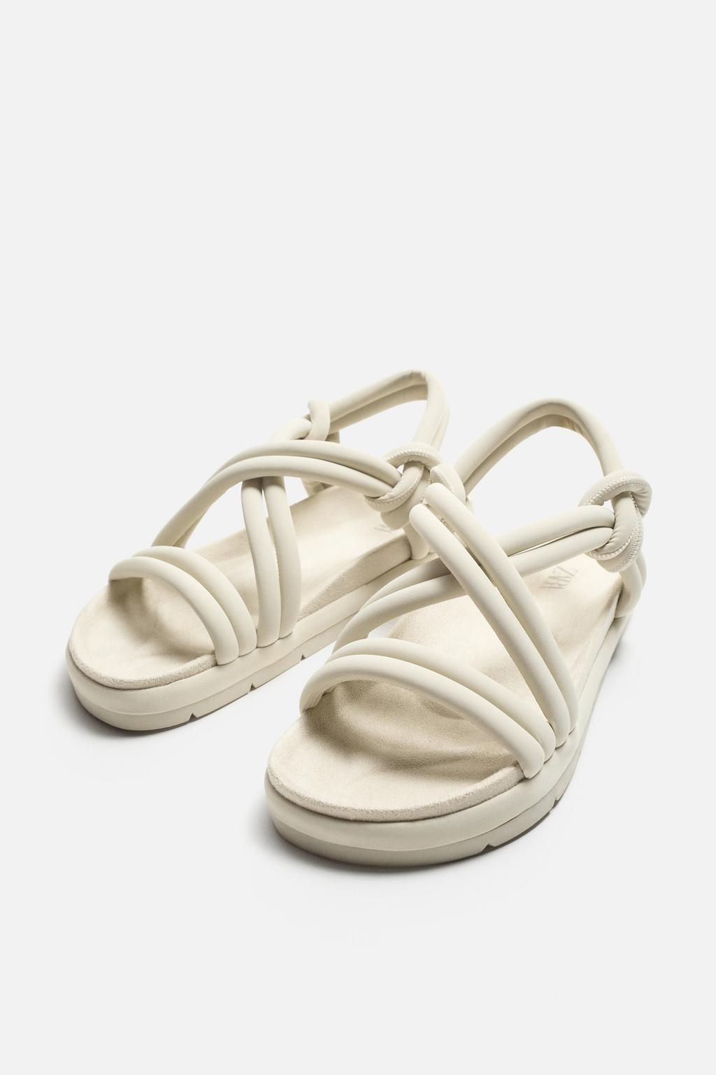 Sandals with Criss-Cross Straps - Zara фото 6