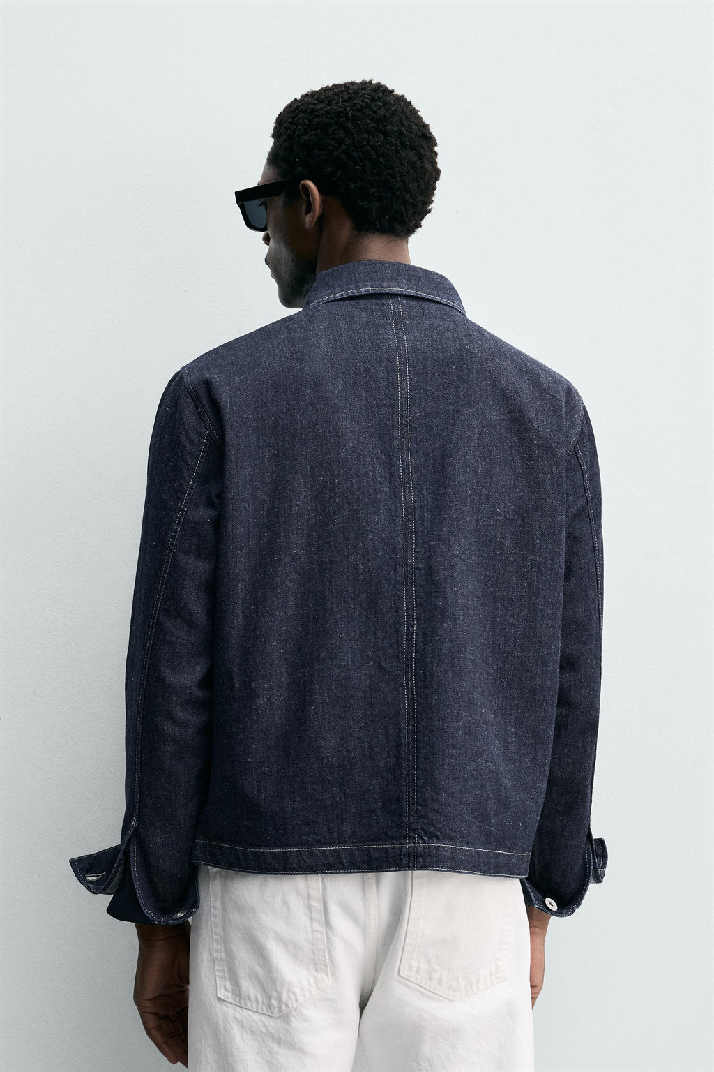 SOBRECAMISA DENIM CREMALLERA / ?ndigo - Zara фото 3