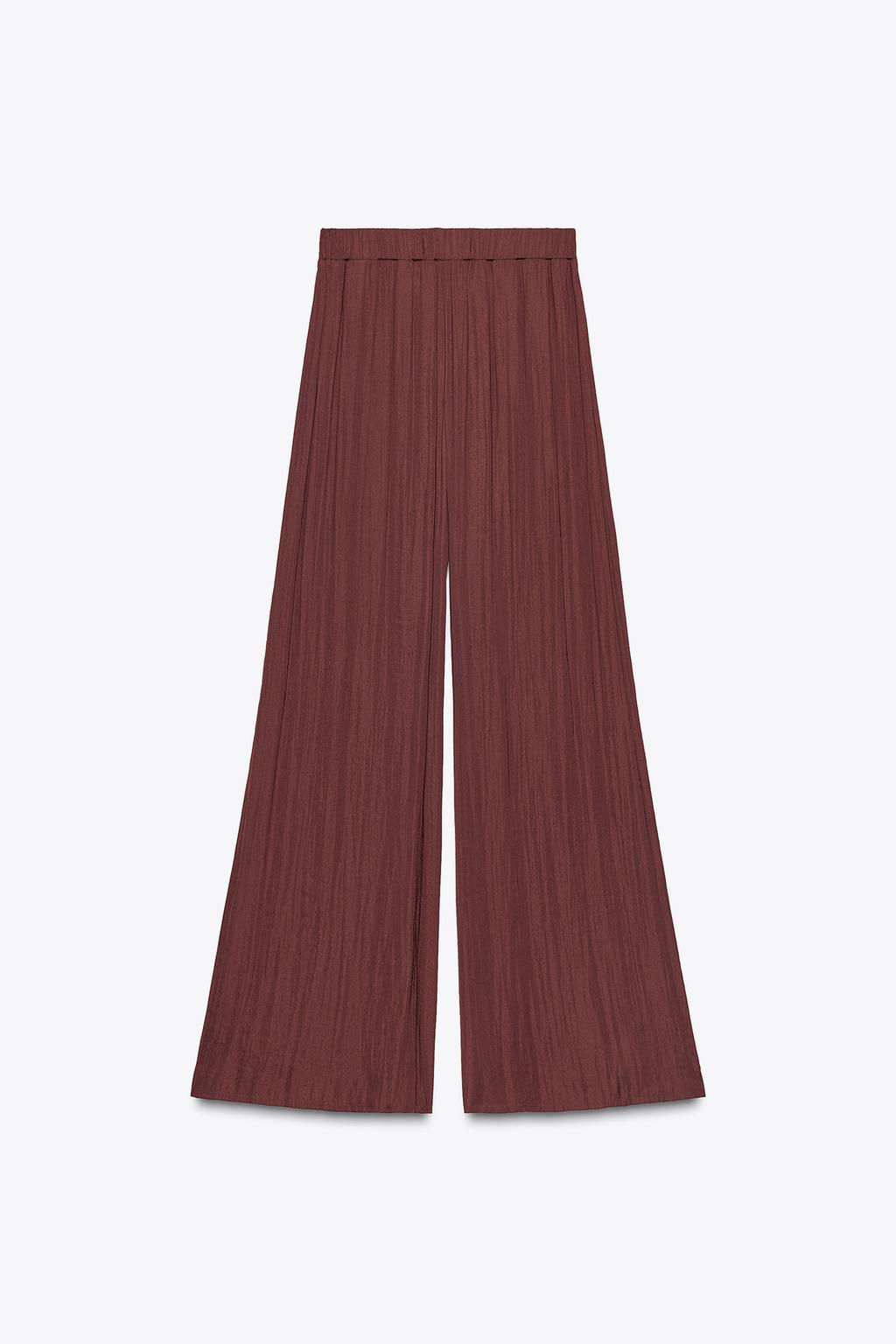 WIDE-LEG DARTED TROUSERS - Zara фото 6