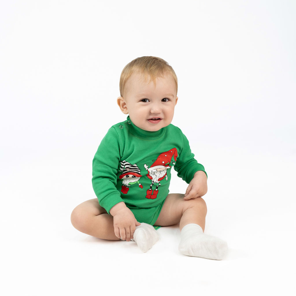 Боди ясельное зеленое гномы ПК-1511 (68, 44)