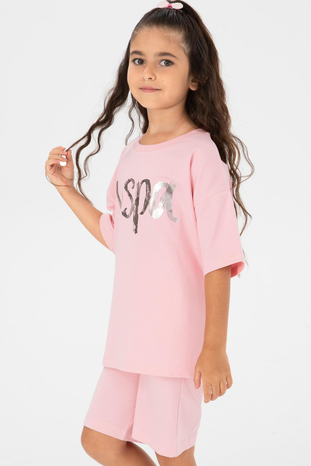 K_z _ocuk Somon Pijama Tak_m_ Sepette S_rpriz _ndirim - U.s. polo assn фото 8