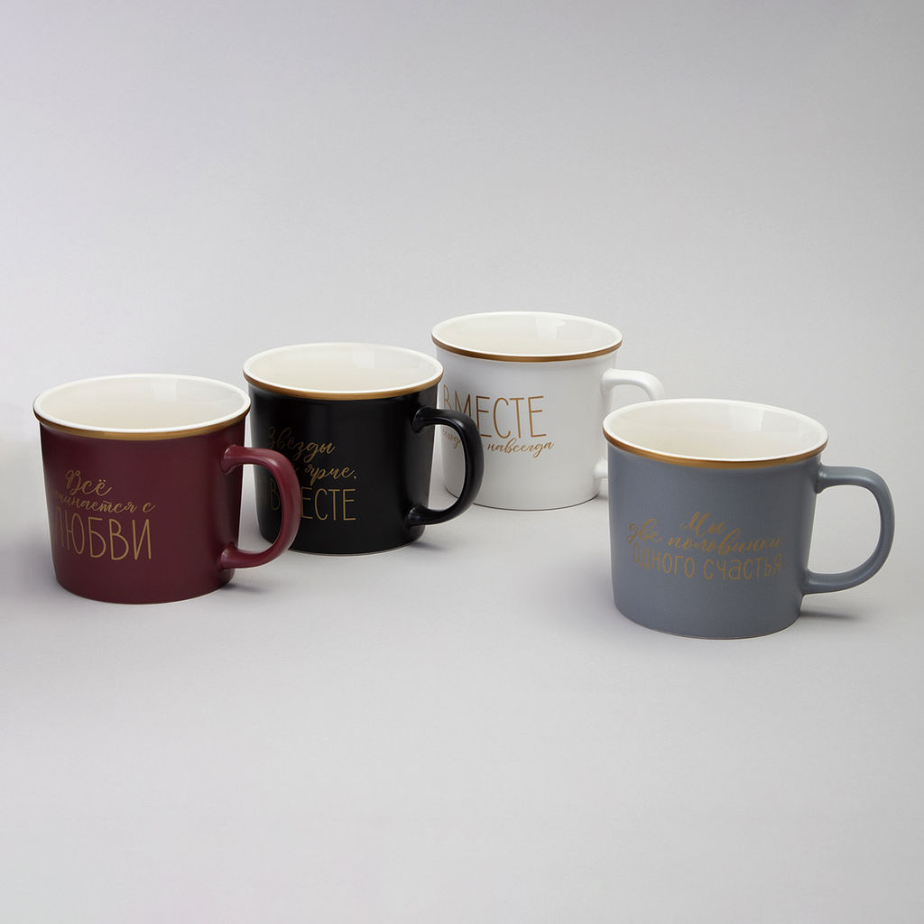 НАБОР КРУЖЕК LEFARD 4ШТ 370 МЛ  фото 2