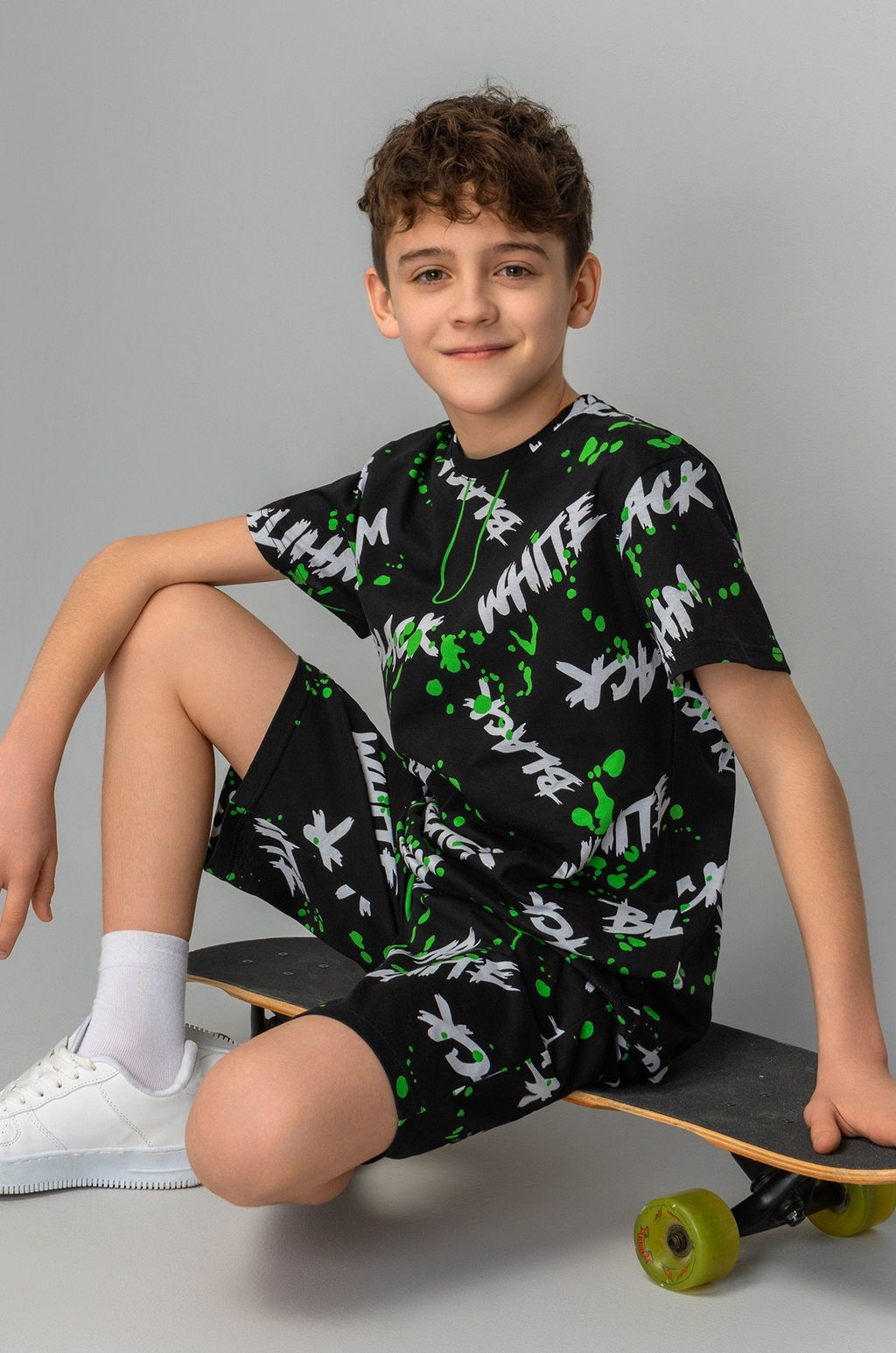 Хлопковый костюм для мальчика Happyfox