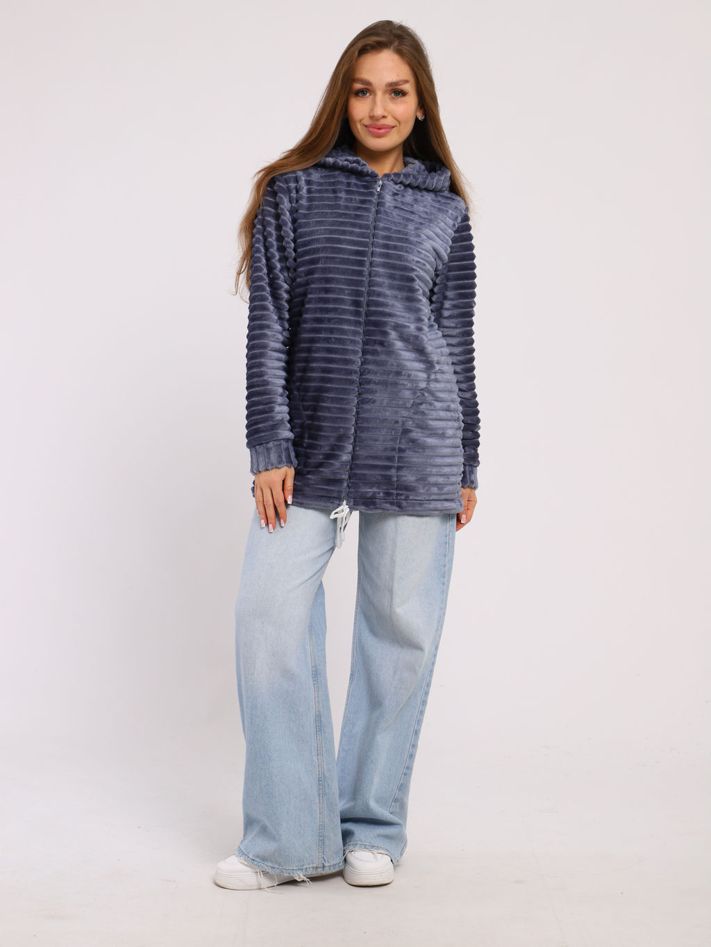 Толстовка женская 6-204 из велсофта - Новое кимоно фото 13