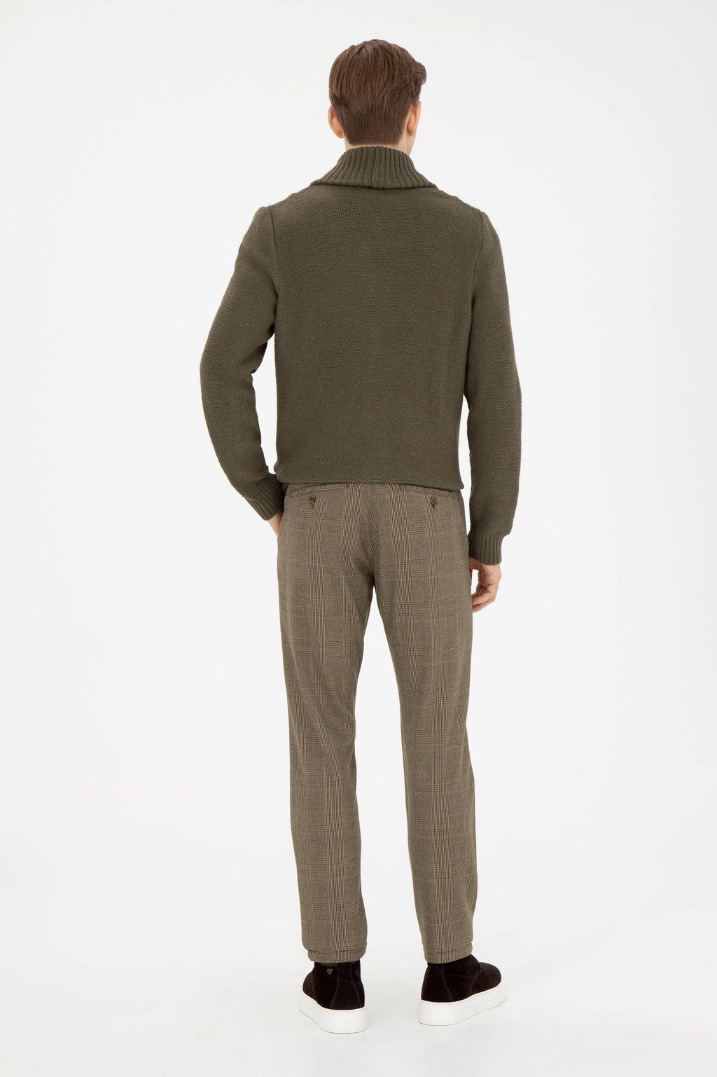 Erkek Slim Fit Coconut Kanvas Pantolon
