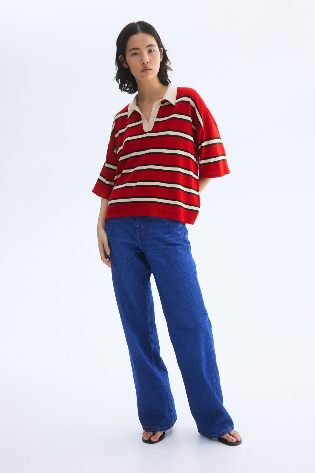 Polo oversize en punto fino - H&m фото 3