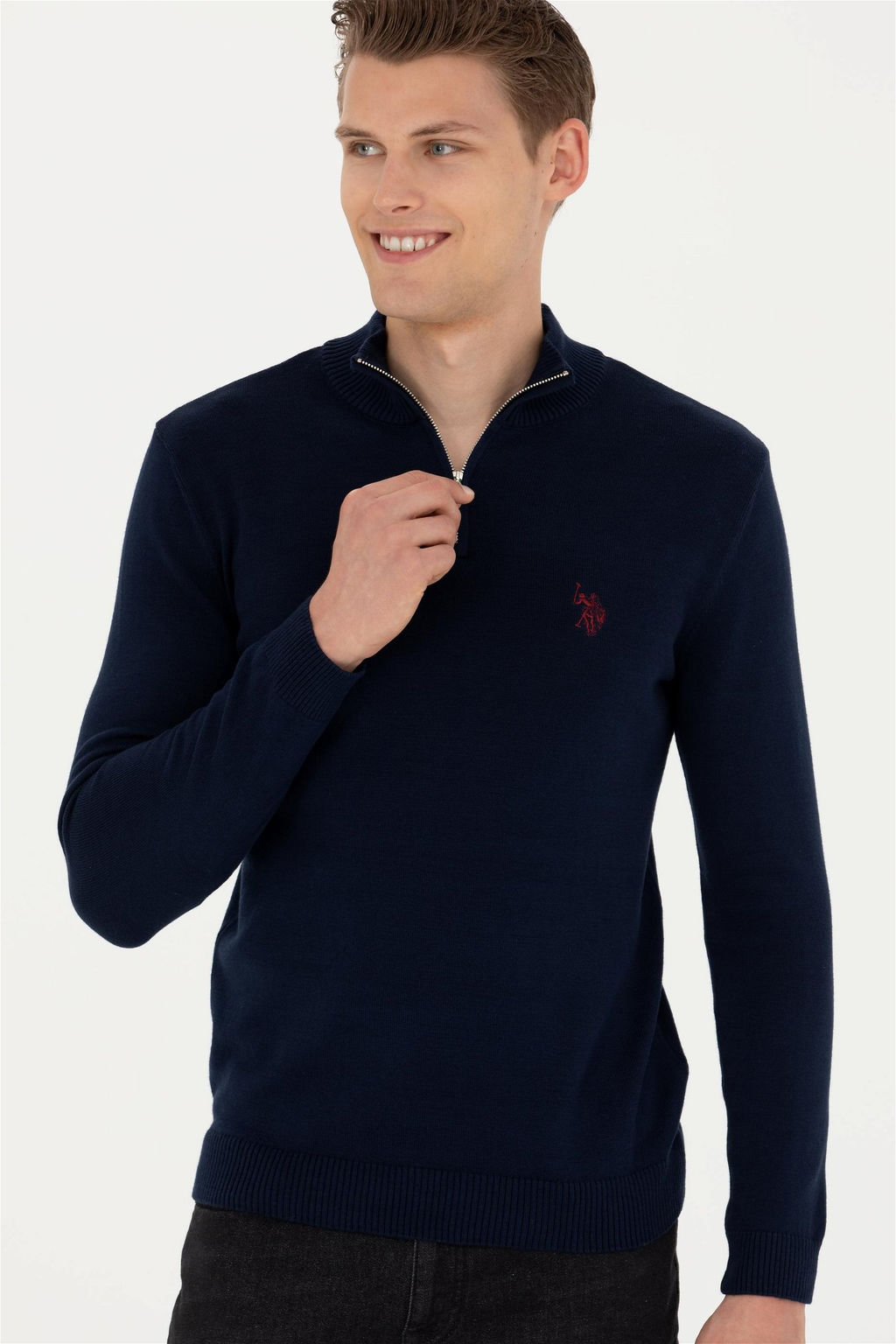 Мужской темно-синий свитер - U.s. polo assn фото 10