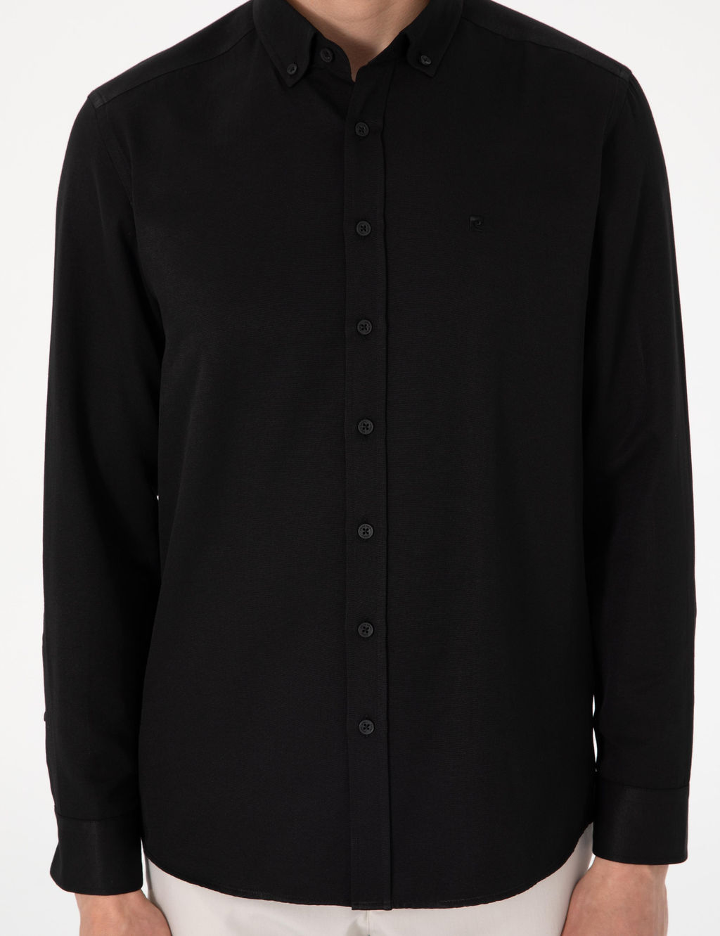Siyah Oxford Slim Fit Kolay _t_lenebilir G_mlek - Pierre cardin фото 6