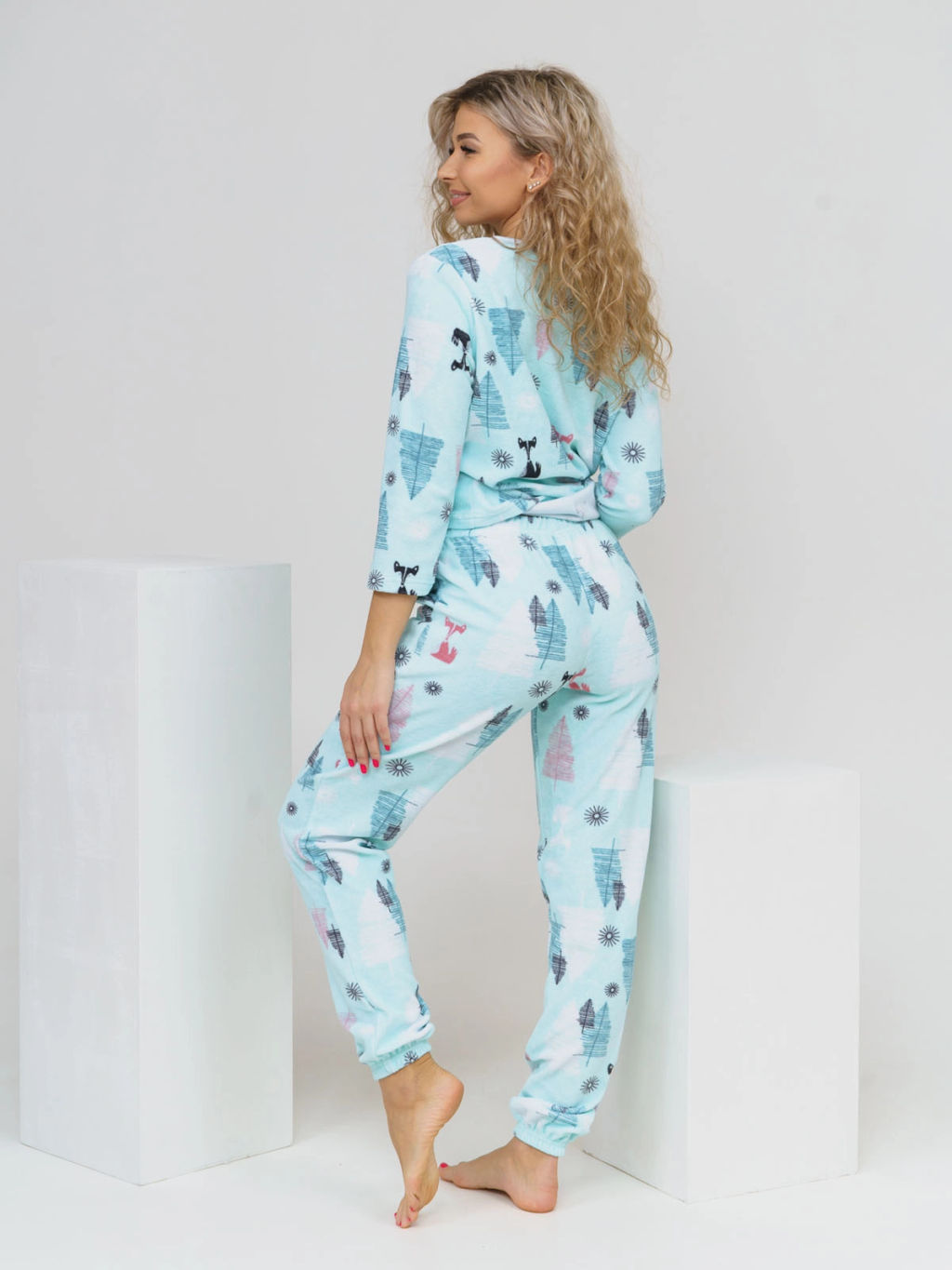 Костюм женский Текс-Плюс, цвет бирюзовый