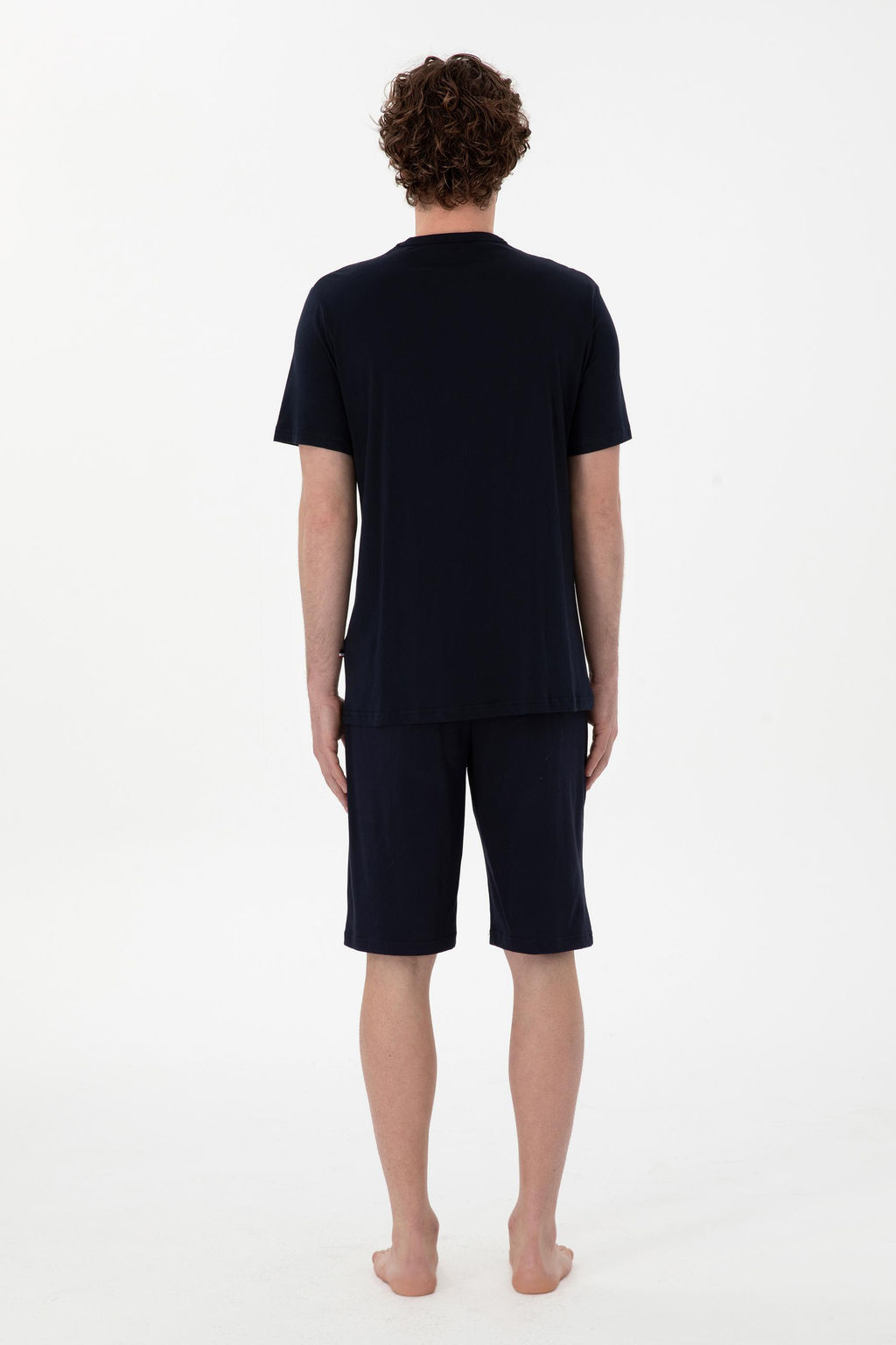 Erkek Bisiklet Yaka Lacivert Pijama Tak_m_ Sepette S_rpriz _ndirim - U.s. polo assn фото 6