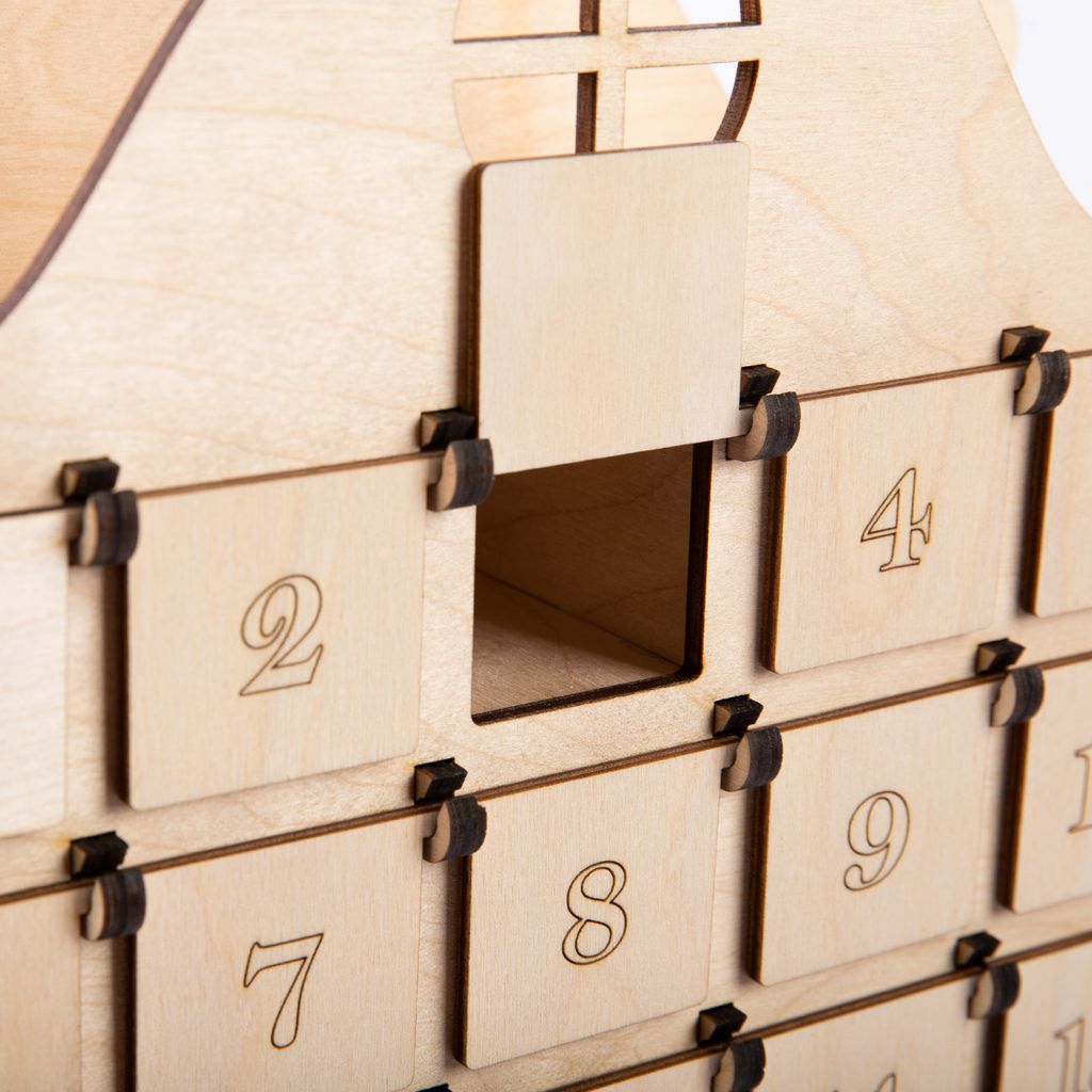 Заготовка для декорирования Mr. Carving ВД-1159 Адвент-календарь фанера 8 х 30 х 45 см фото 5