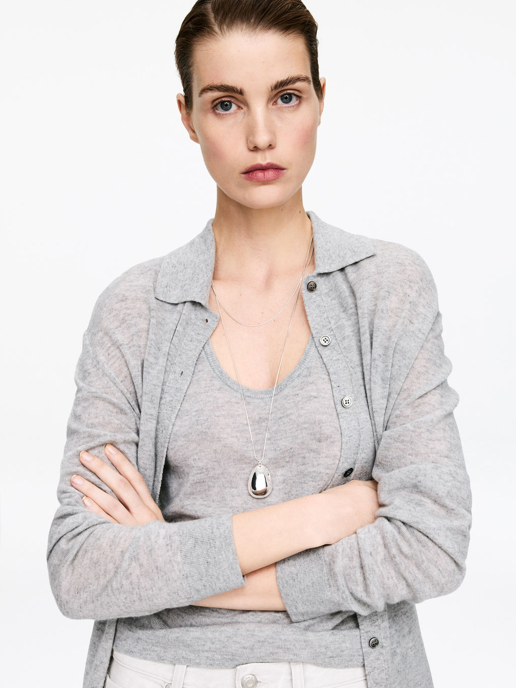Top sin mangas en cachemir puro - H&m фото 4