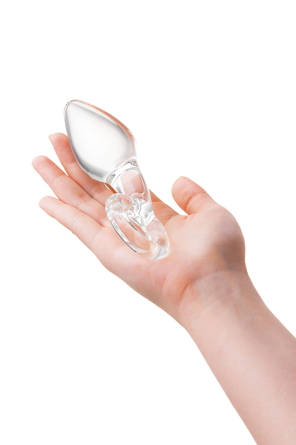 Анальная втулка Sexus Glass, стекло, прозрачная, 14,5 см, 4 см