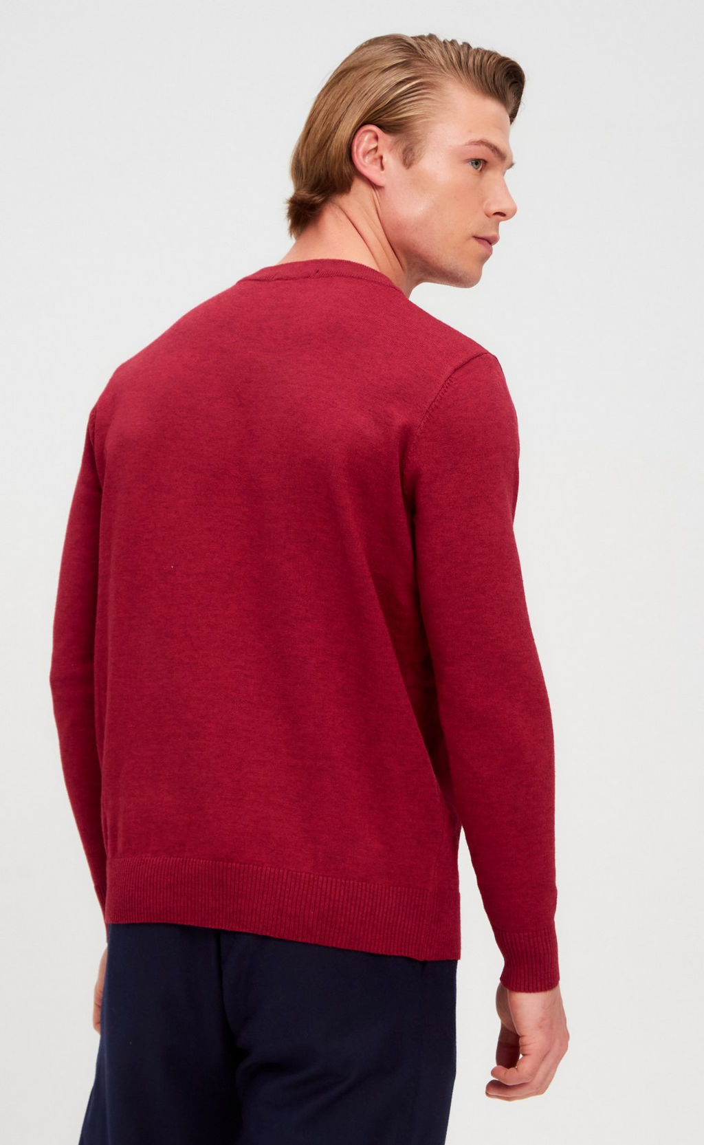 Джемпер мужской однотонный F310-0502 красный - Primm фото 5