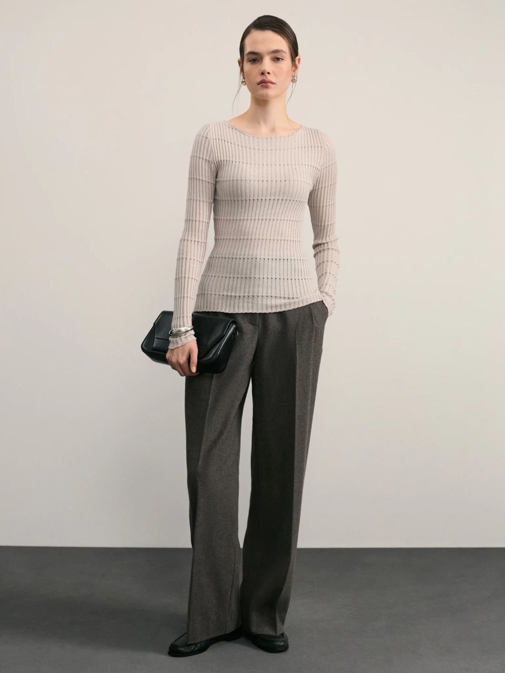 Вязаный лонгслив / Zarina  фото 2