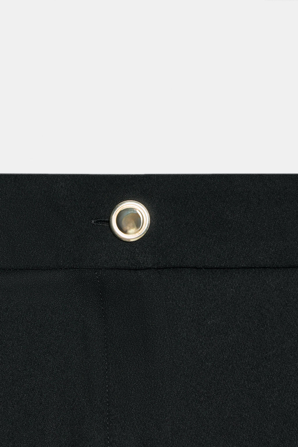 PANTAL?N PALAZZO BOT?N DORADO / Negro - Zara фото 8