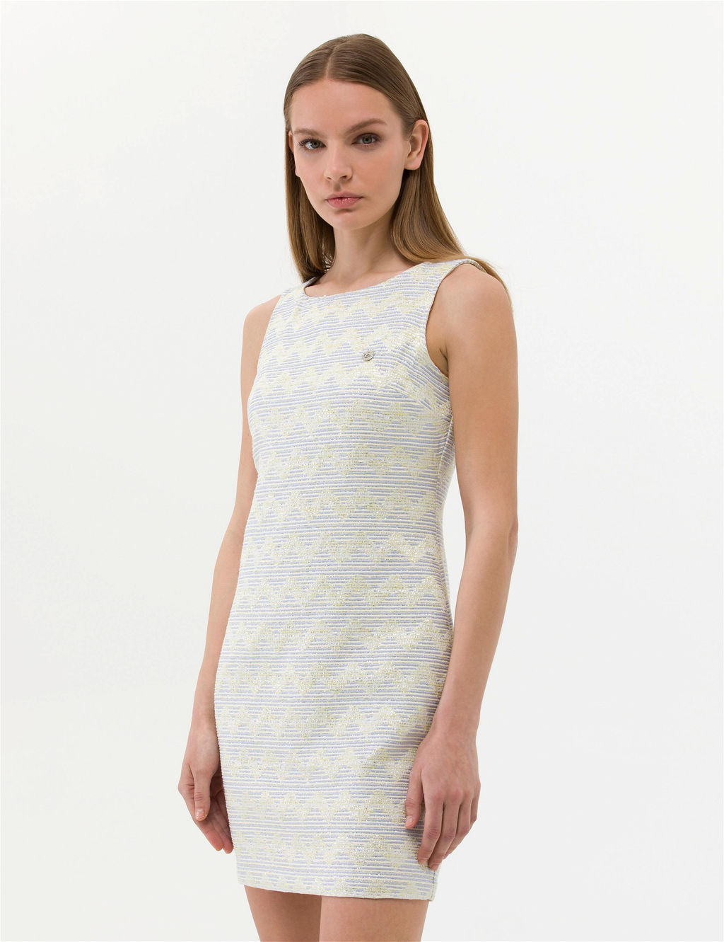 Ekru Slim Fit Dokuma Elbise - Pierre cardin фото 2