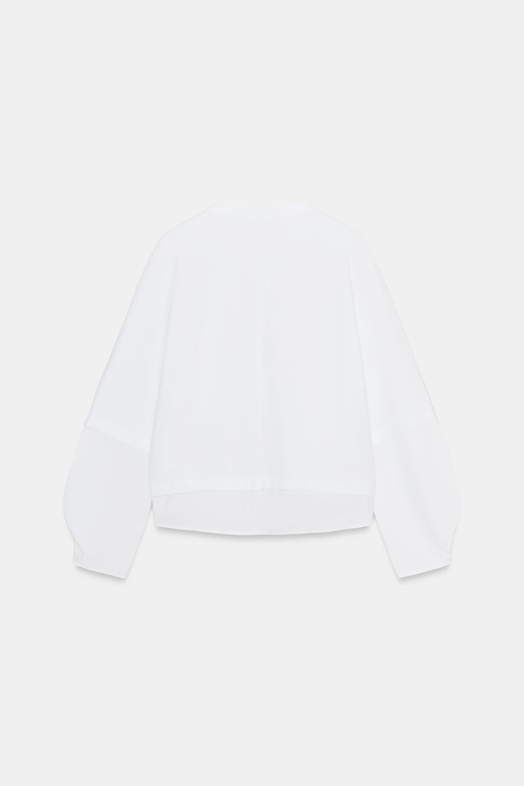 CAMISETA COMBINADA POPEL?N / Blanco - Zara фото 8