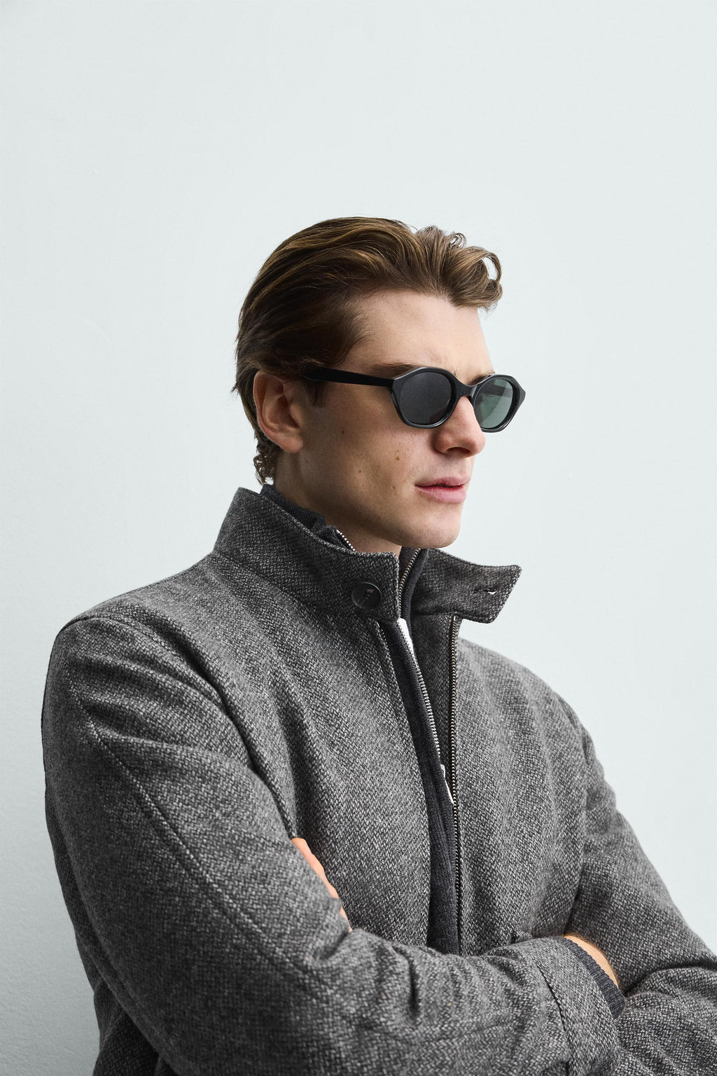 CONTRAST TEXTURED JACKET - Zara фото 5