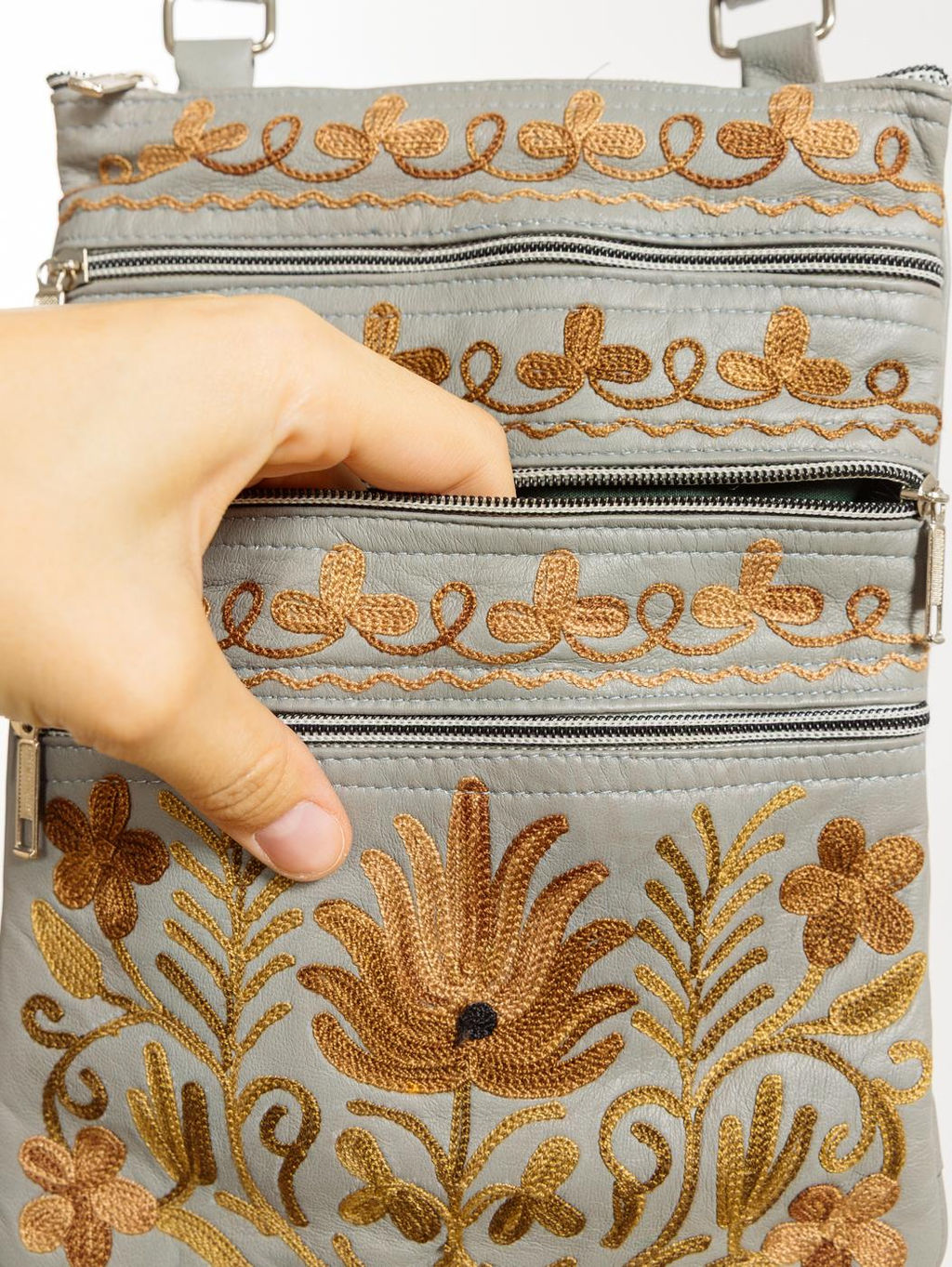 Сумка натуральная кожа через плечо №1114/6 - Ганг фото 5