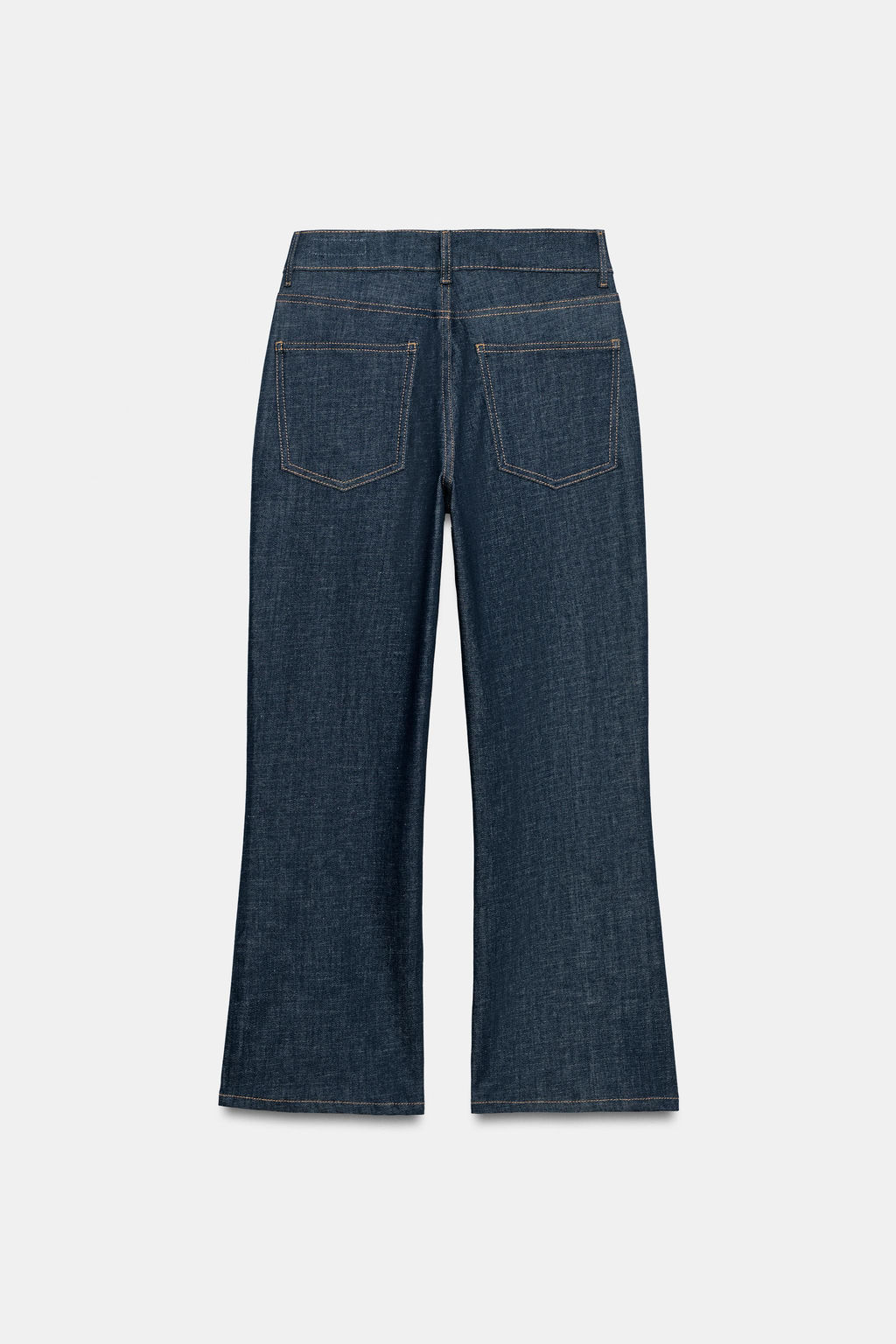 JEANS ZW COLLECTION CROPPED FLARE TIRO MEDIO / Azul - Zara фото 6