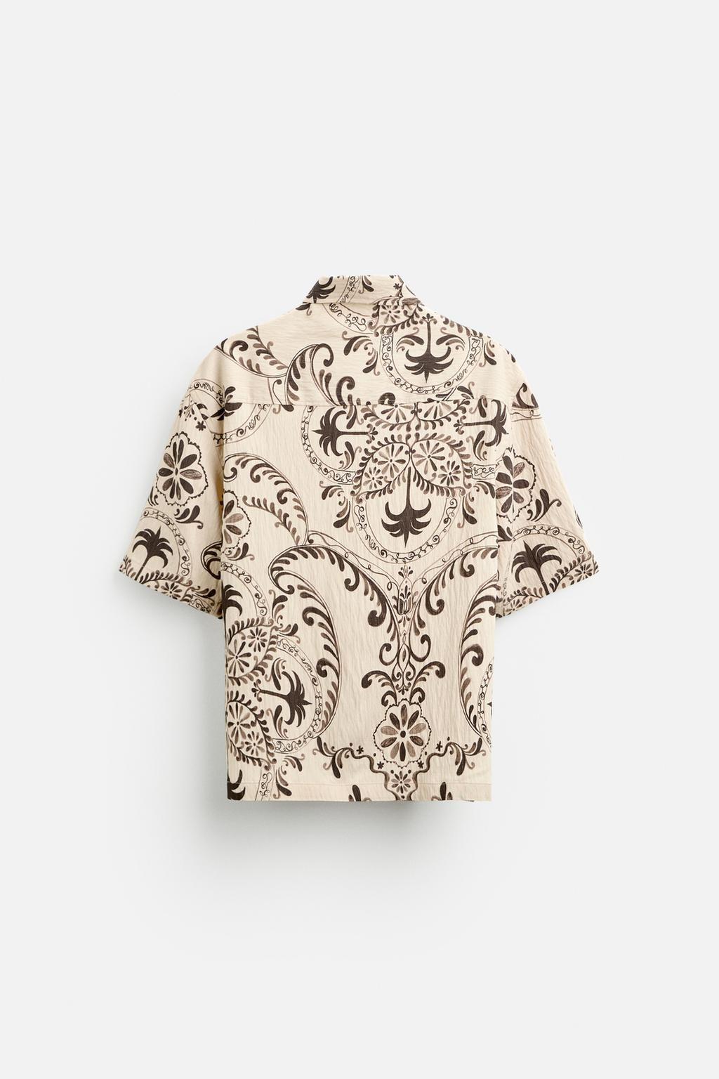 TEXTURED SHIRT WITH PRINT - Zara фото 7