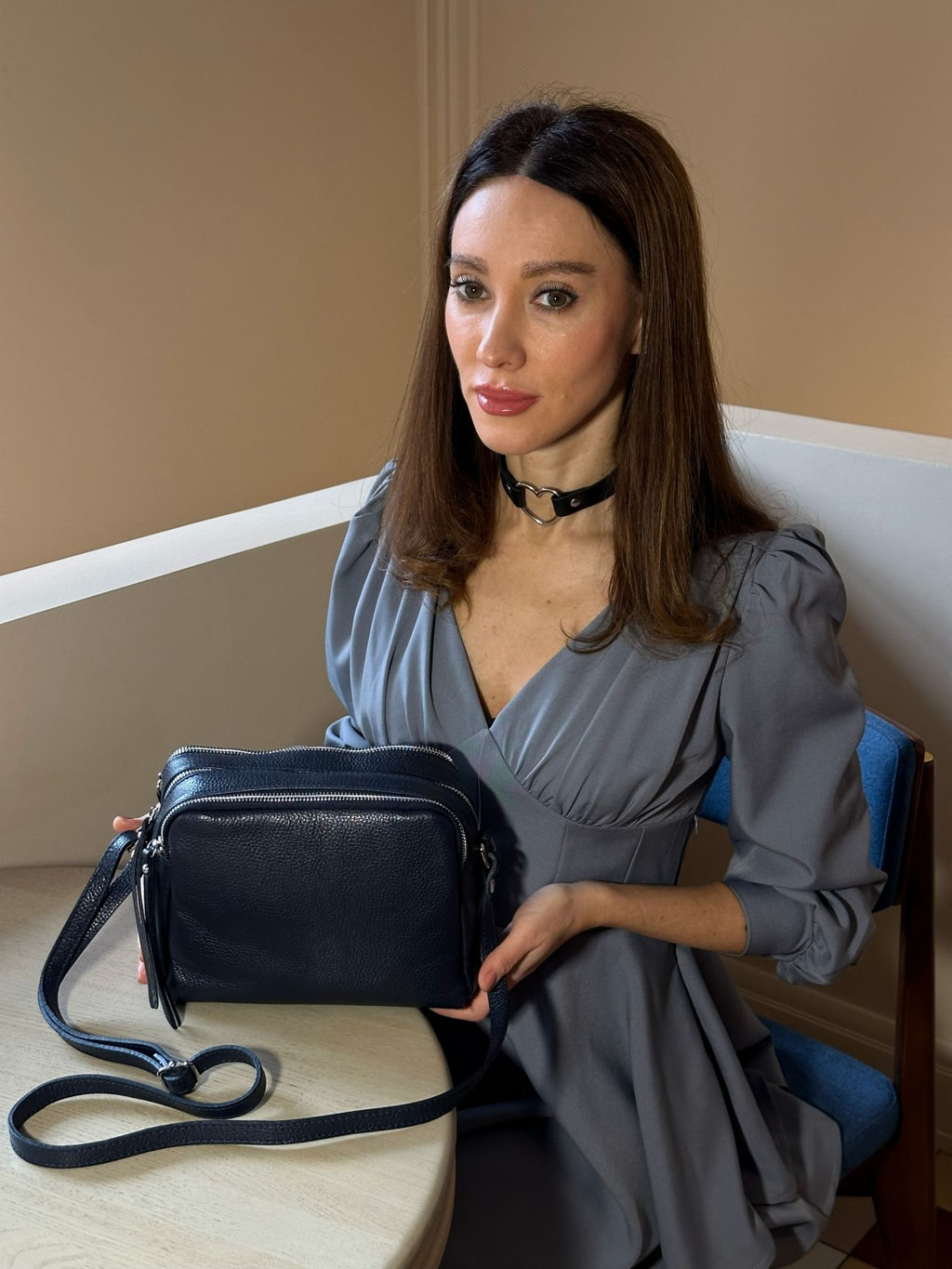 Сумка женская из телячьей кожи