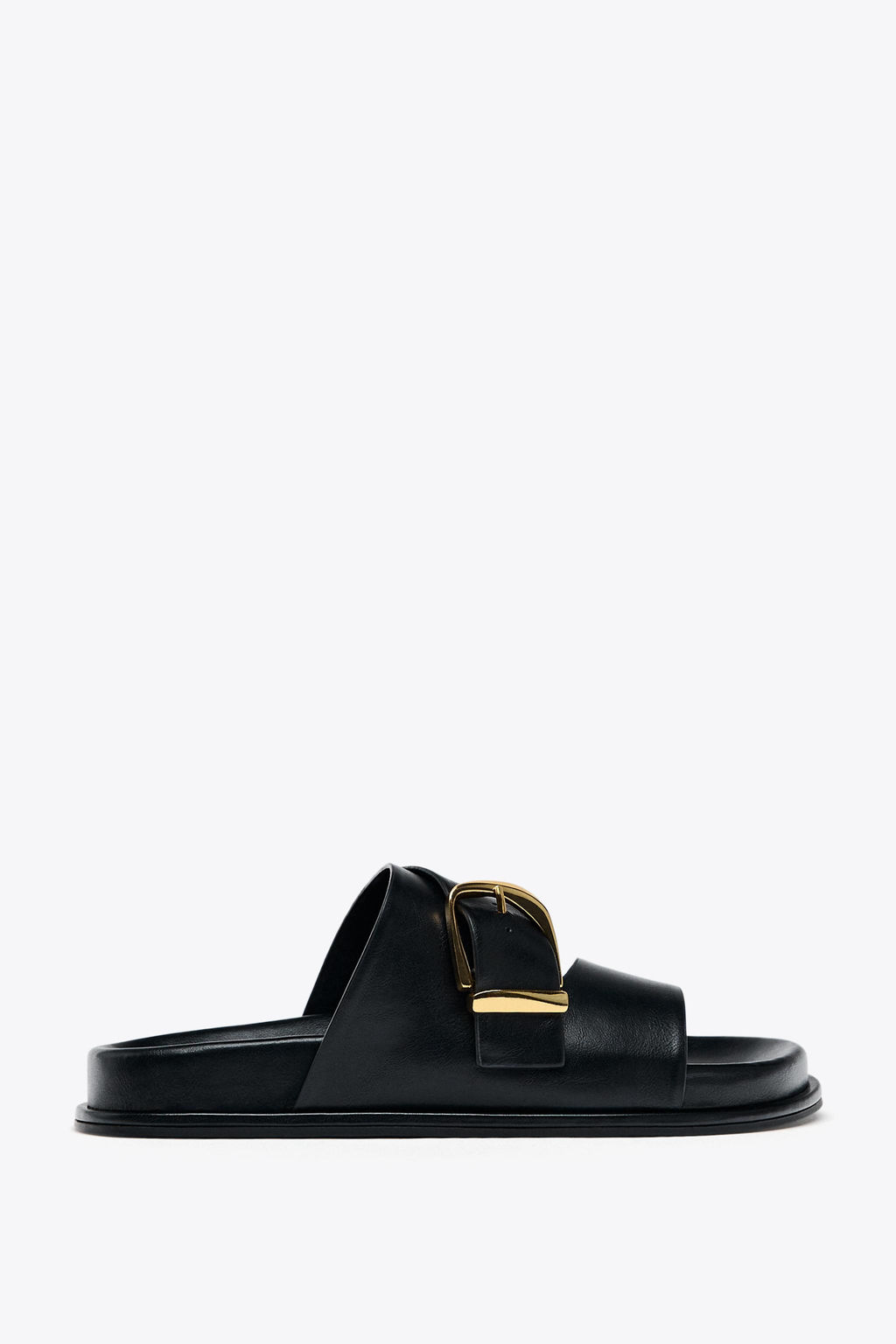 BUCKLED FLAT SANDALS
