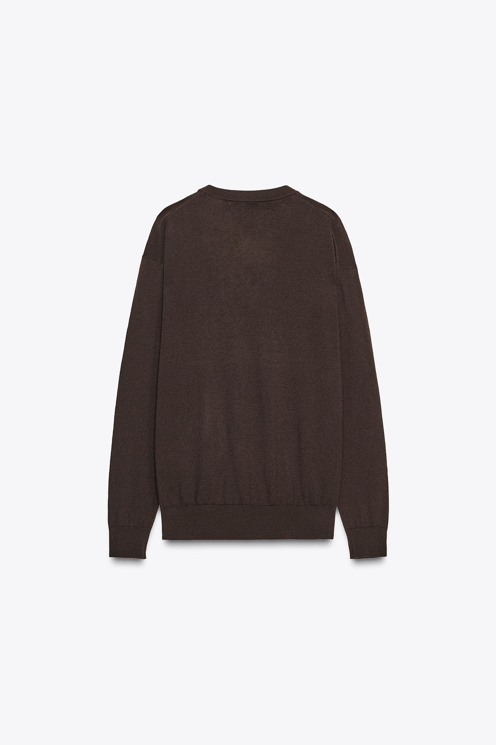 100% WOOL KNIT V-NECK SWEATER - Zara фото 5
