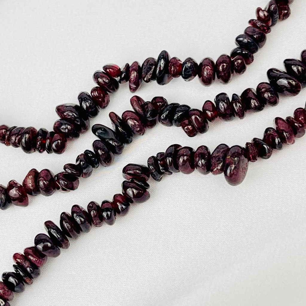 Бусины для украшений из Граната крошка 80 см