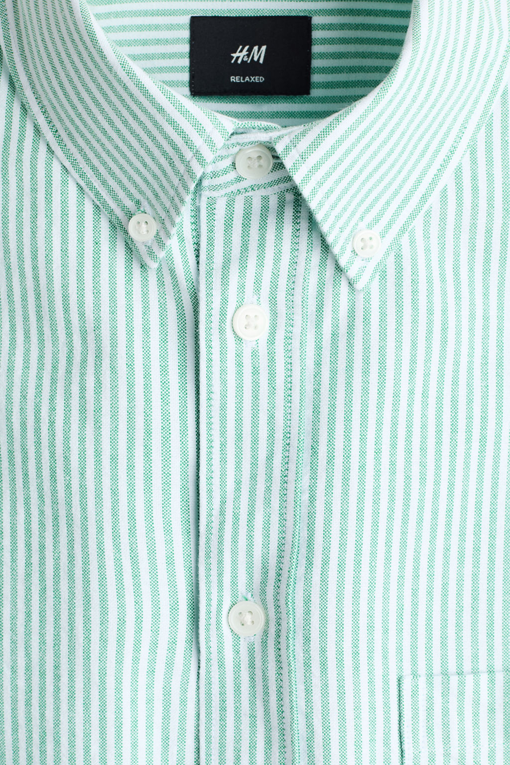 Camisa Oxford de manga corta Relaxed Fit - H&m фото 9